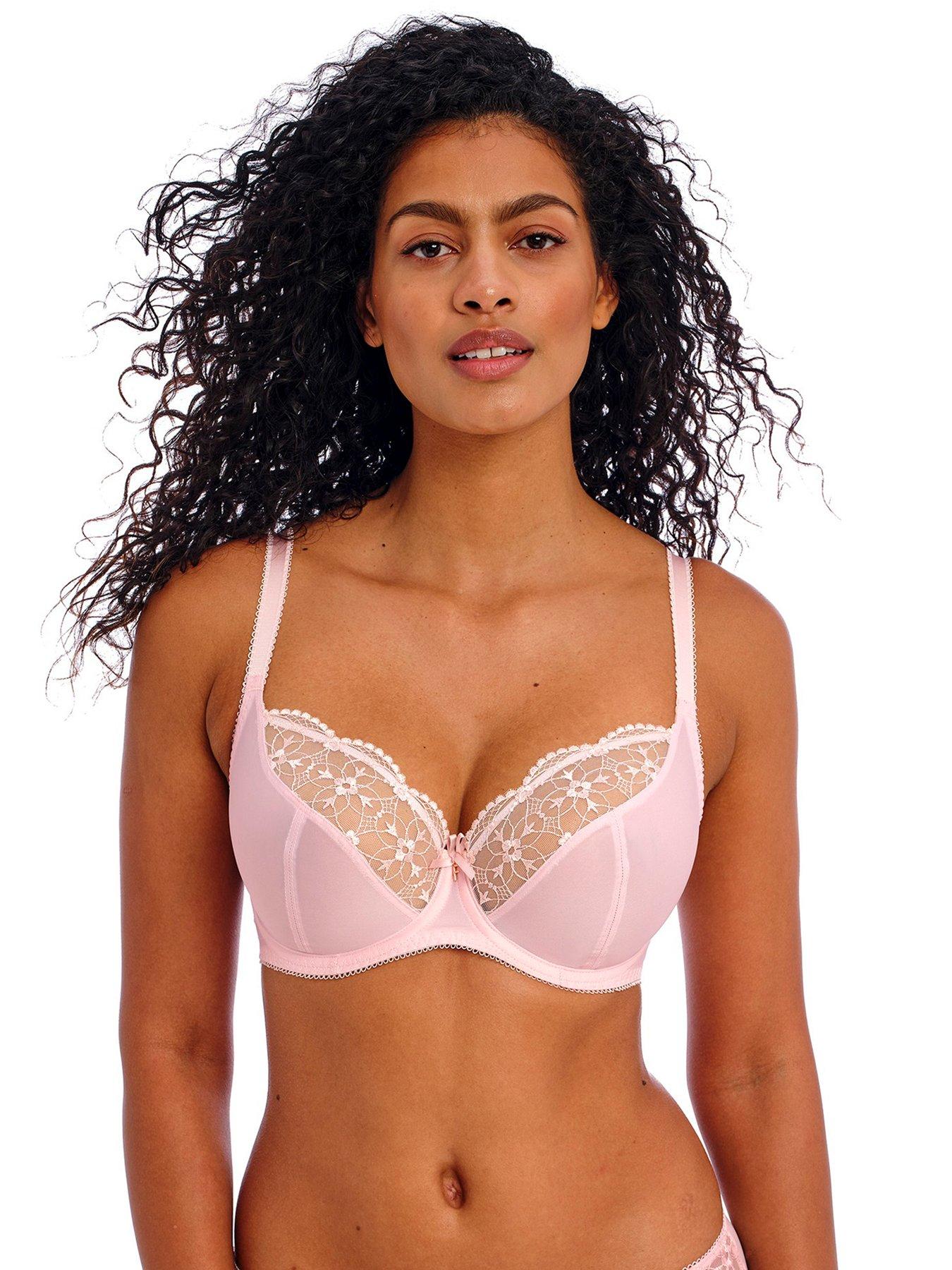 undefined Freya Hallie Underwired Plunge Bra - Pink