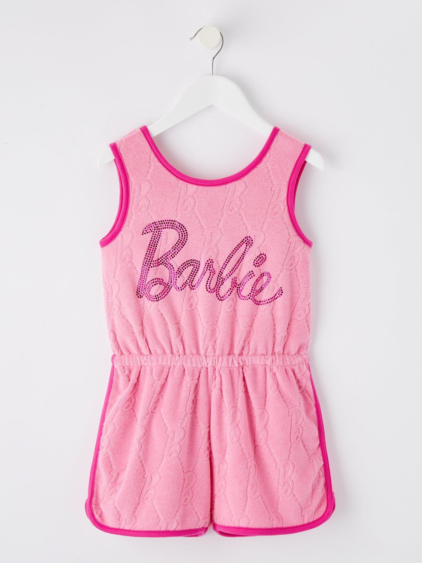 barbie-embossed-towelling-playsuit-pink