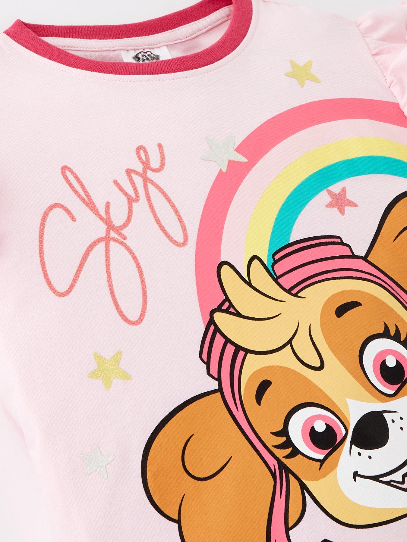 paw-patrol-skye-frill-short-sleeve-pyjamas-pinkoutfit