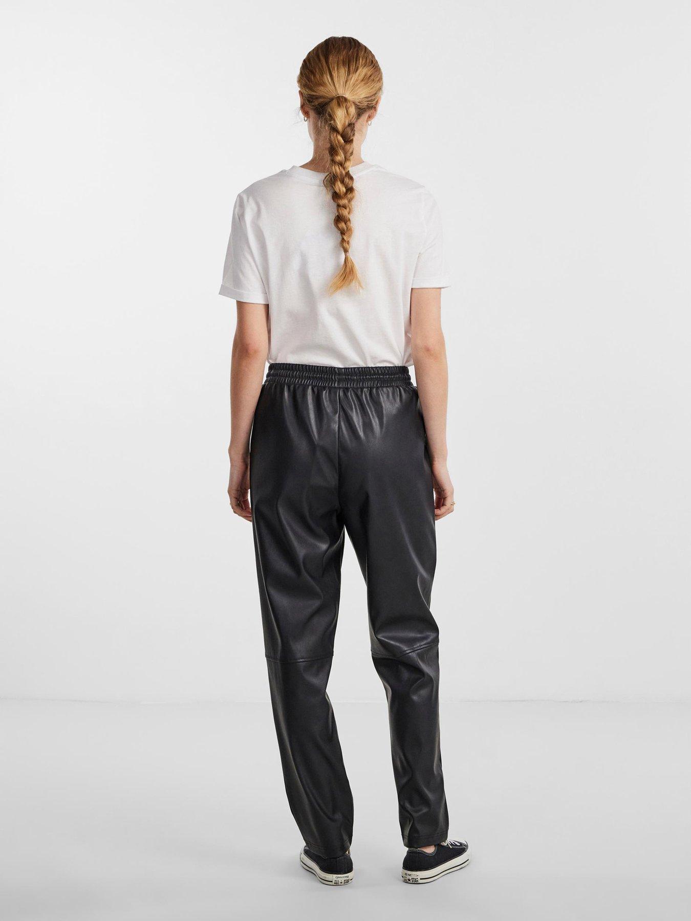 pieces-selma-faux-leather-high-waist-tapered-pant-blackstillFront