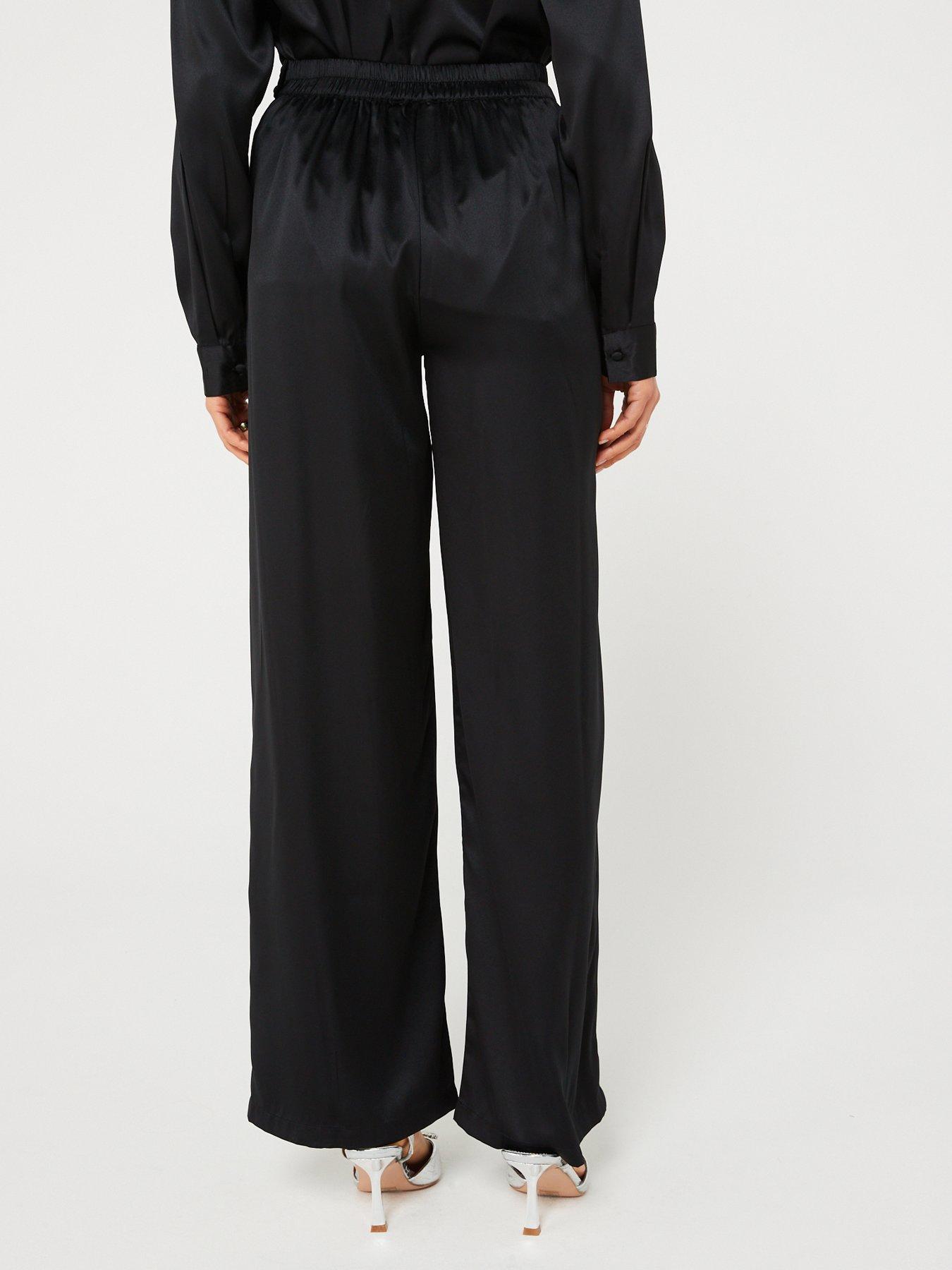 pieces-high-waist-satin-trousers-blackstillFront