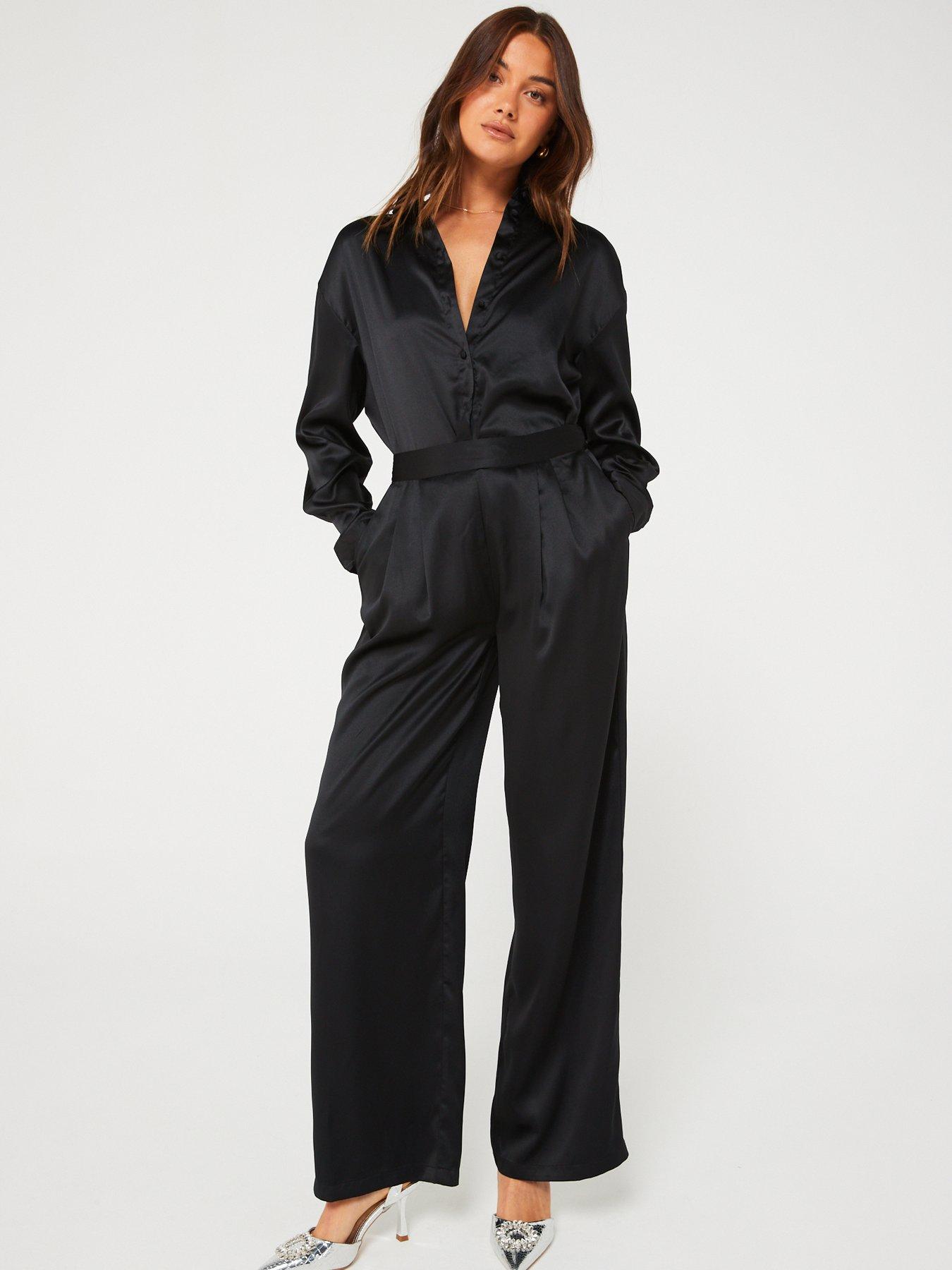 pieces-high-waist-satin-trousers-blackoutfit