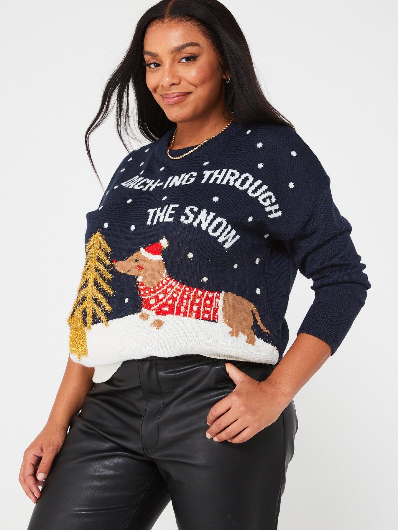 Curve christmas outlet jumper