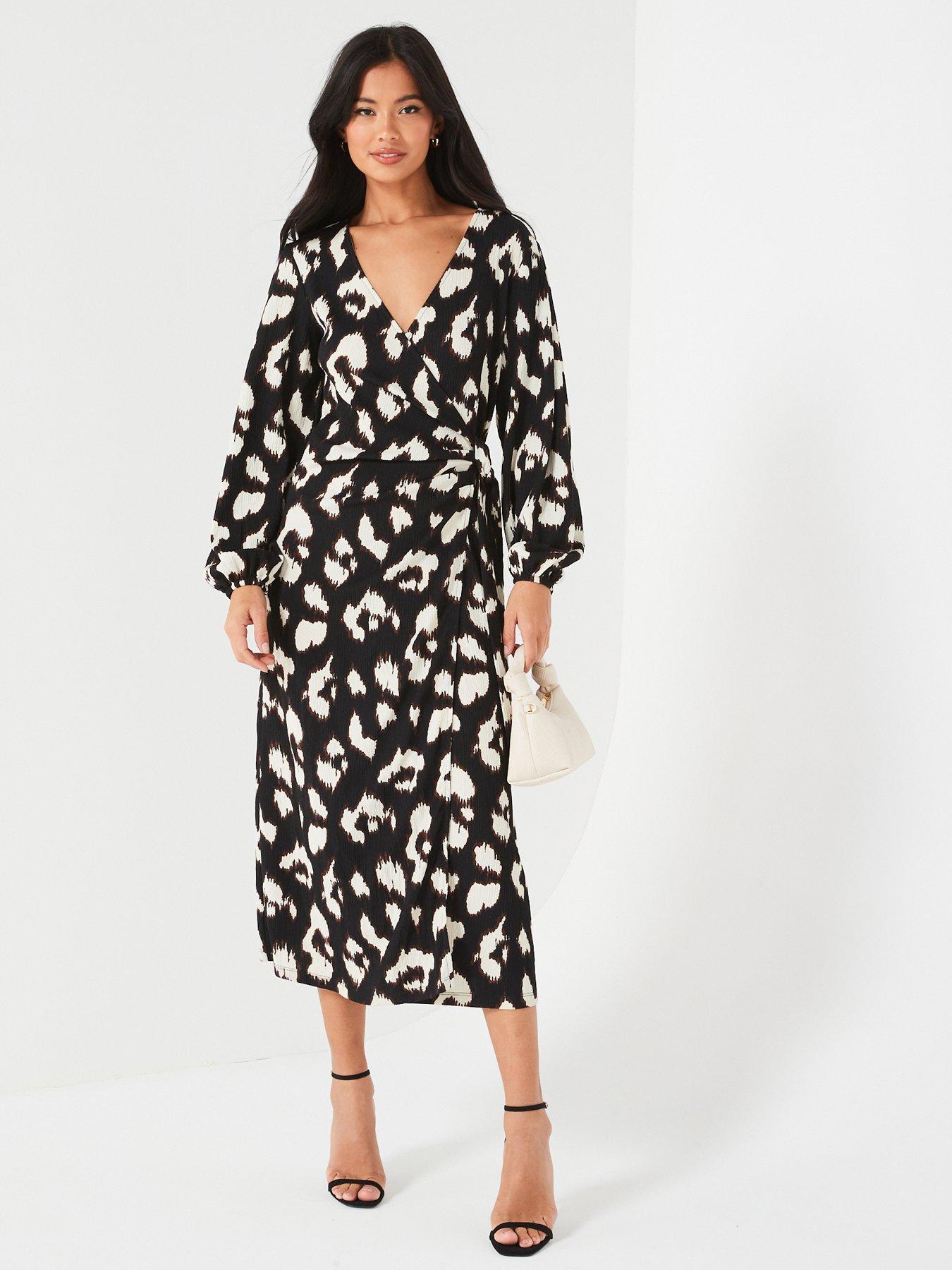 Wrap midi dress long sleeve new arrivals
