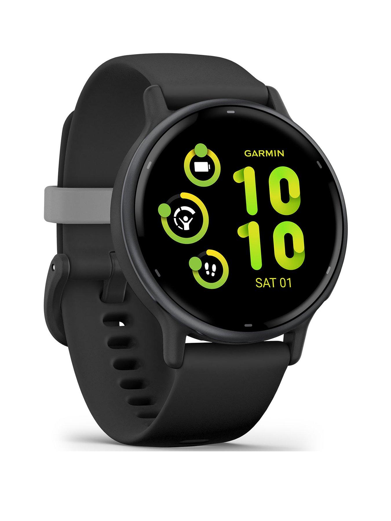 Garmin vivoactive 4S, Smaller-Sized GPS Smartwatch, Features Music, Body  Energy Monitoring, Animated Workouts, Pulse Ox Sensors and More, Silver  with Gray Band : Clothing, Shoes & Jewelry 