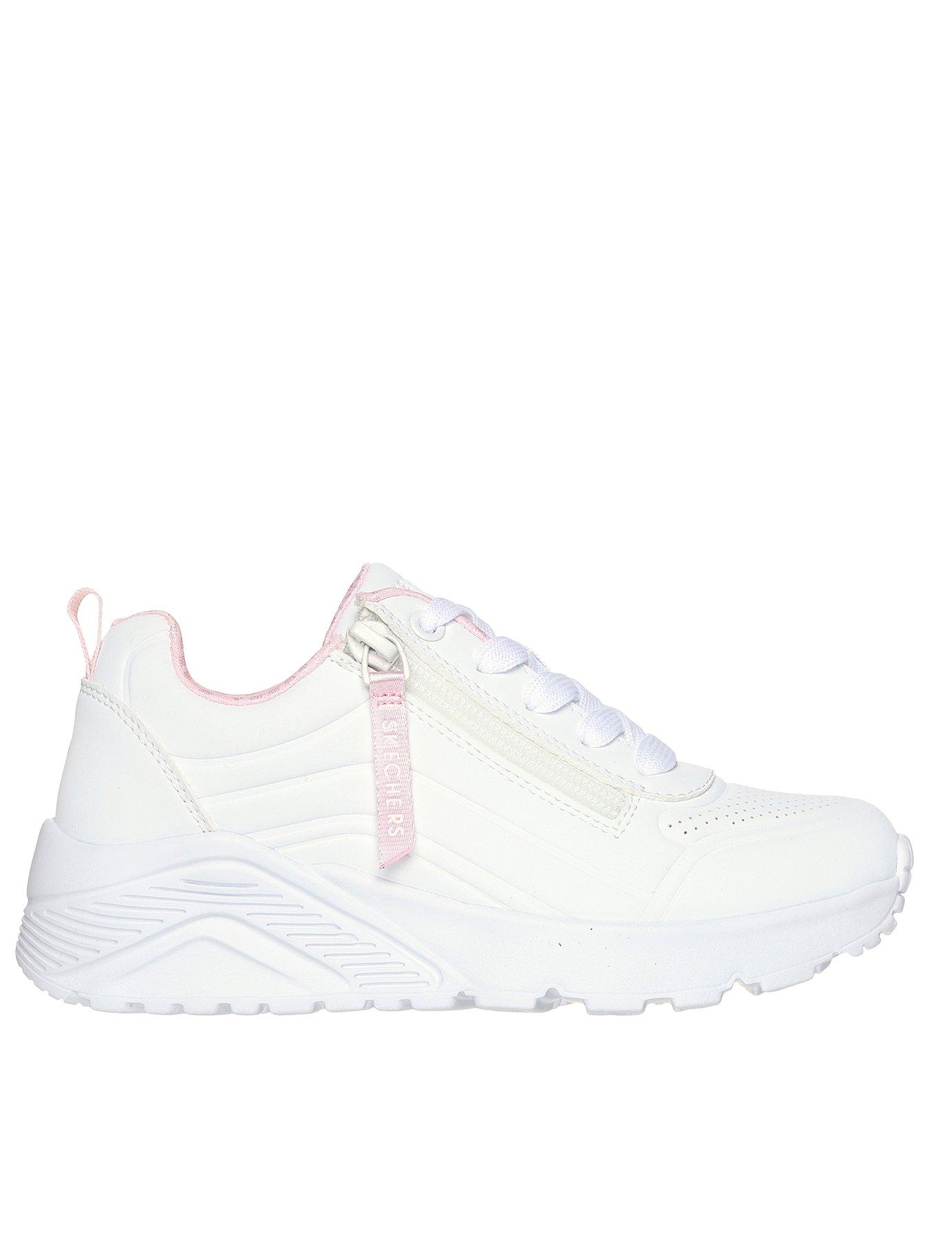 skechers-girls-uno-lite-trainer-whitefront