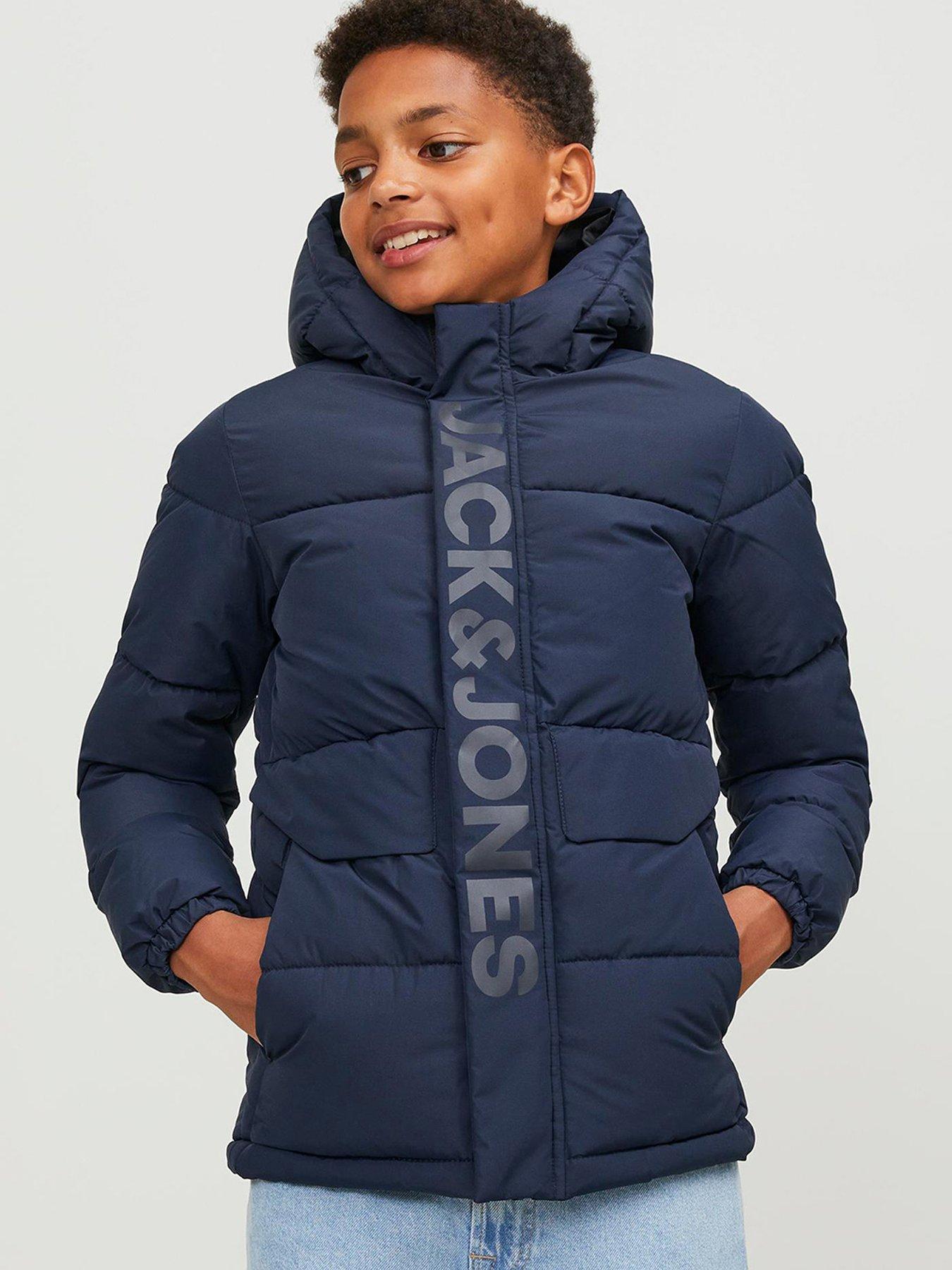 Mango Boys Padded Coat Dark Grey Very Ireland