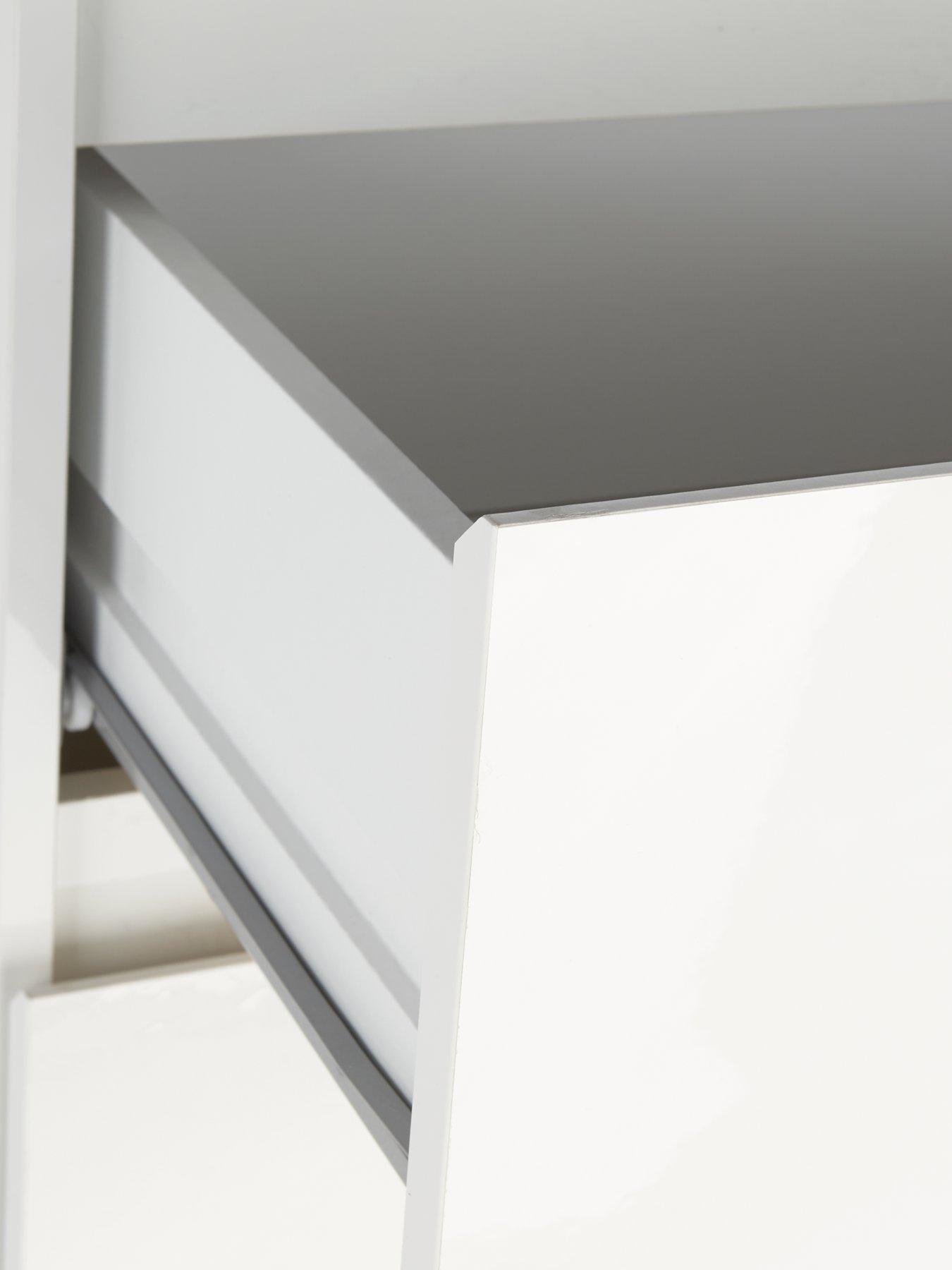 Image 6 of 6 of Very Home Layton Gloss 3 Drawer Chest&nbsp;- White - FSC&reg; Certified