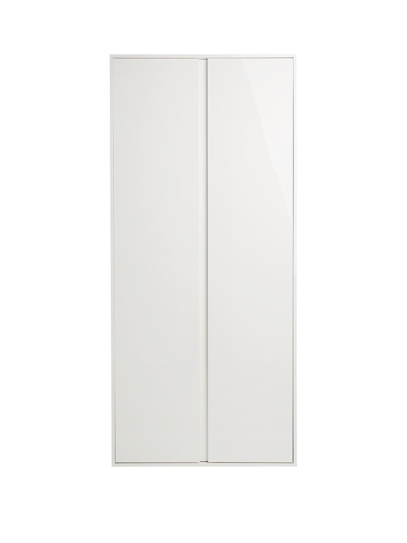 Image 2 of 6 of Very Home Layton Gloss 2 Door Wardrobe&nbsp;- White - FSC&reg; Certified