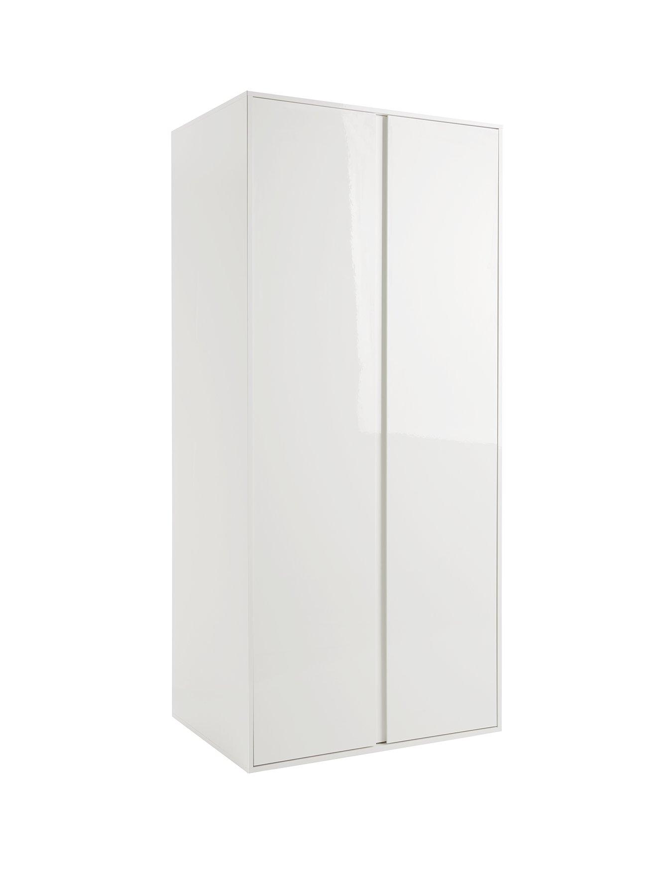 Image 3 of 6 of Very Home Layton Gloss 2 Door Wardrobe&nbsp;- White - FSC&reg; Certified