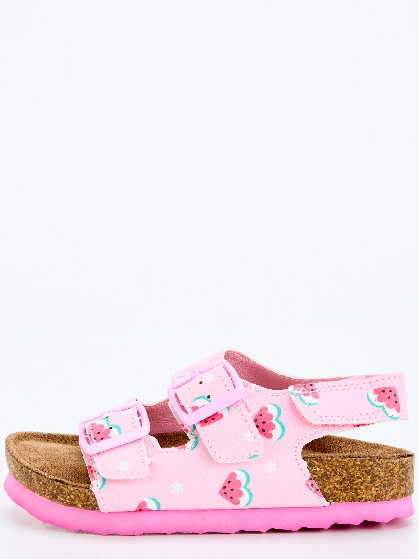 v-by-very-kids-footbed-strapnbspsandal-pinkstillFront