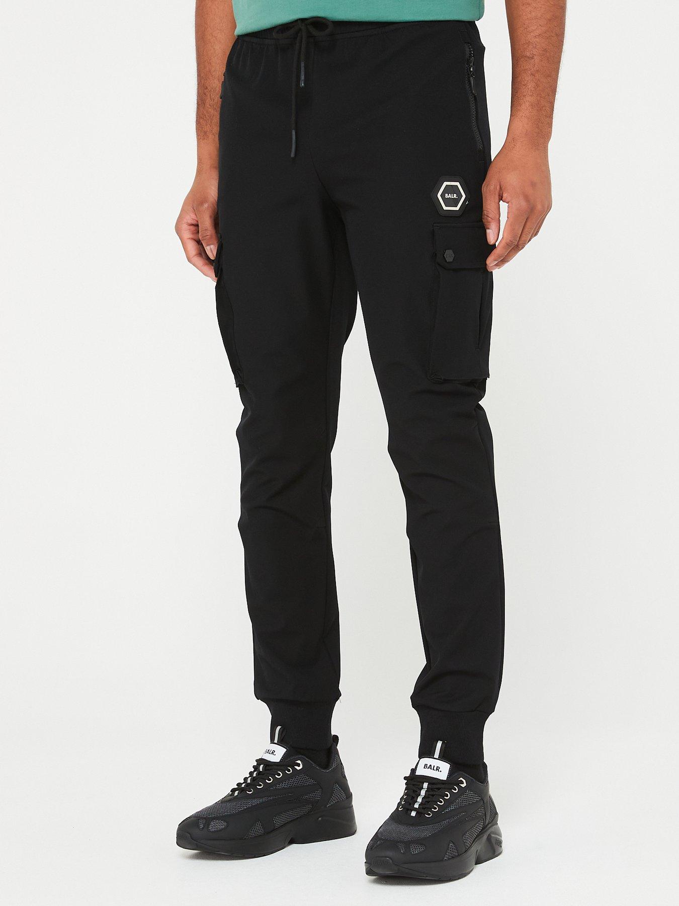 BALR Louis Slim Ripstop Track Pants Black Very Ireland