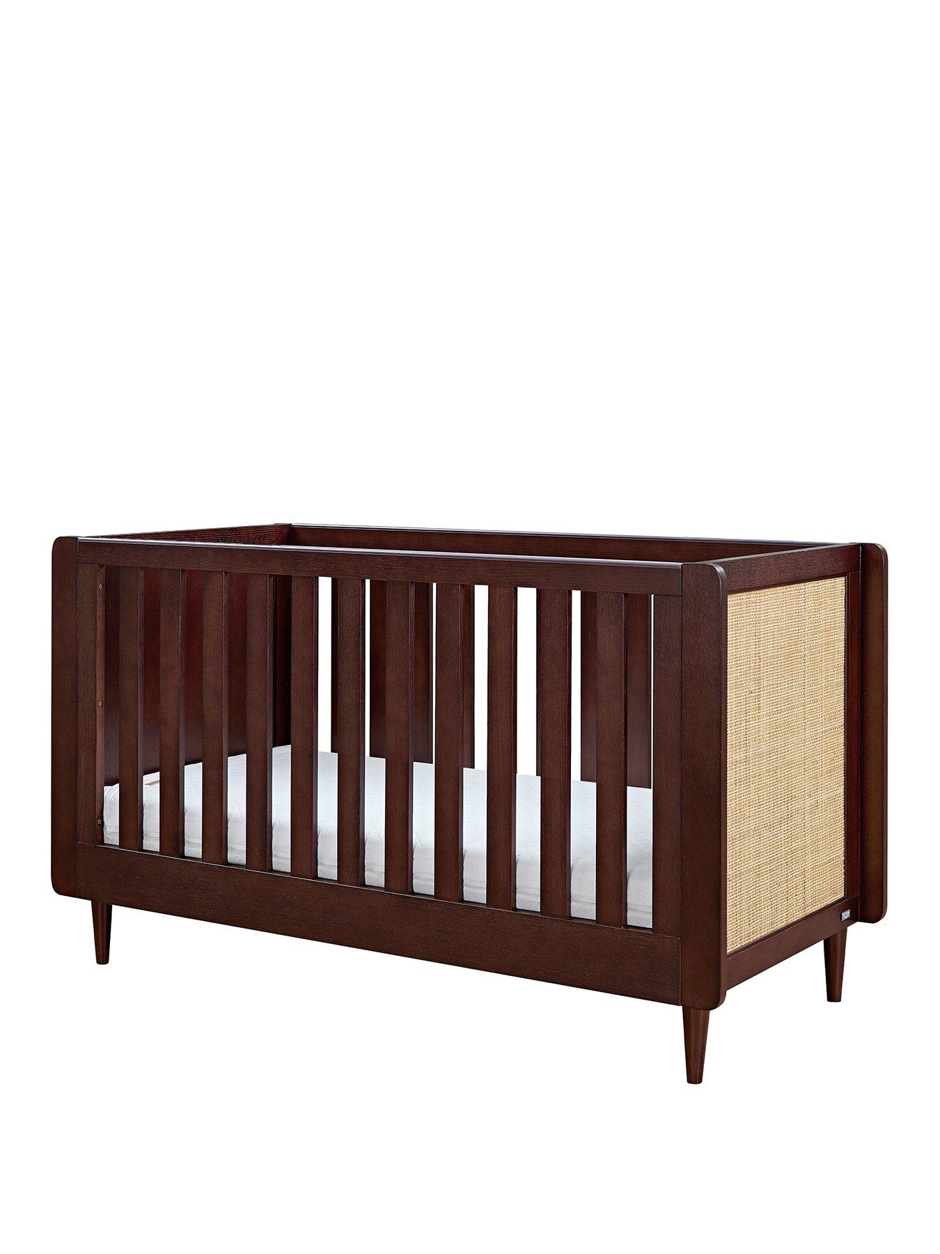 Image of Tutti Bambini Japandi Cot Bed - Warm Walnut