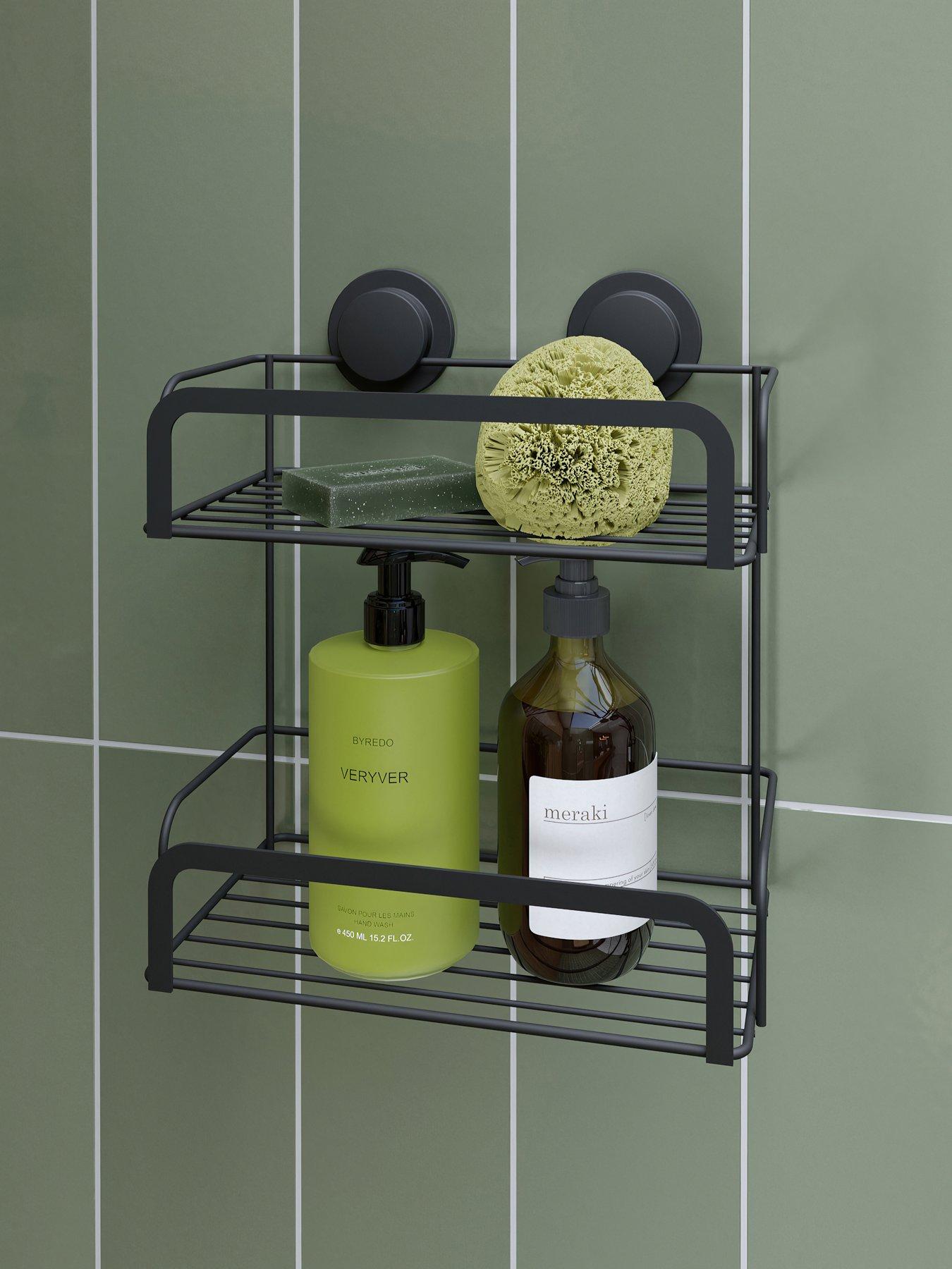 croydex-stick-n-lock-2-tier-cosmetic-basket