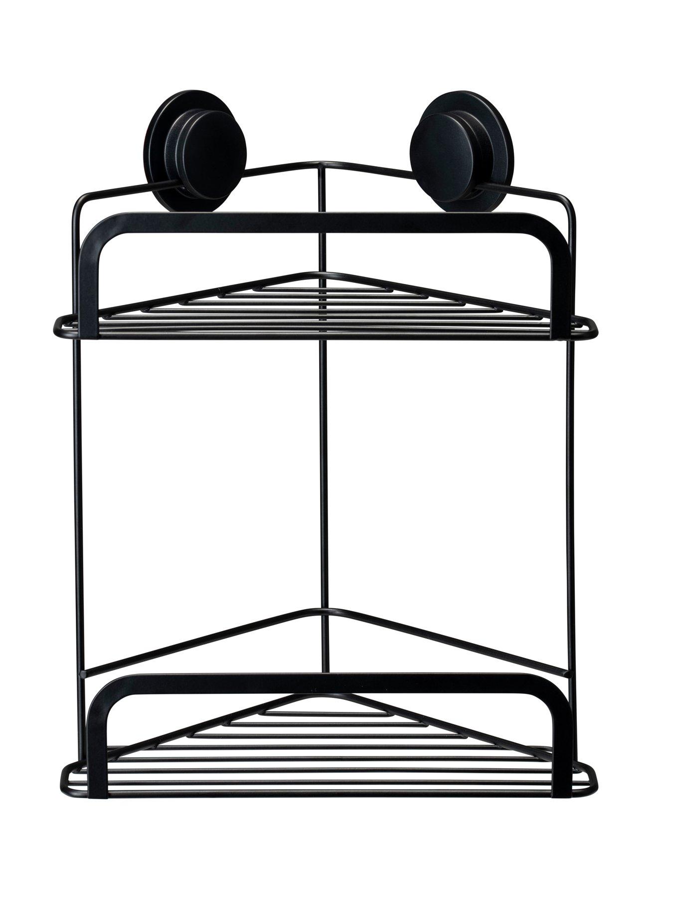 croydex-stick-n-lock-2-tier-corner-basketstillFront