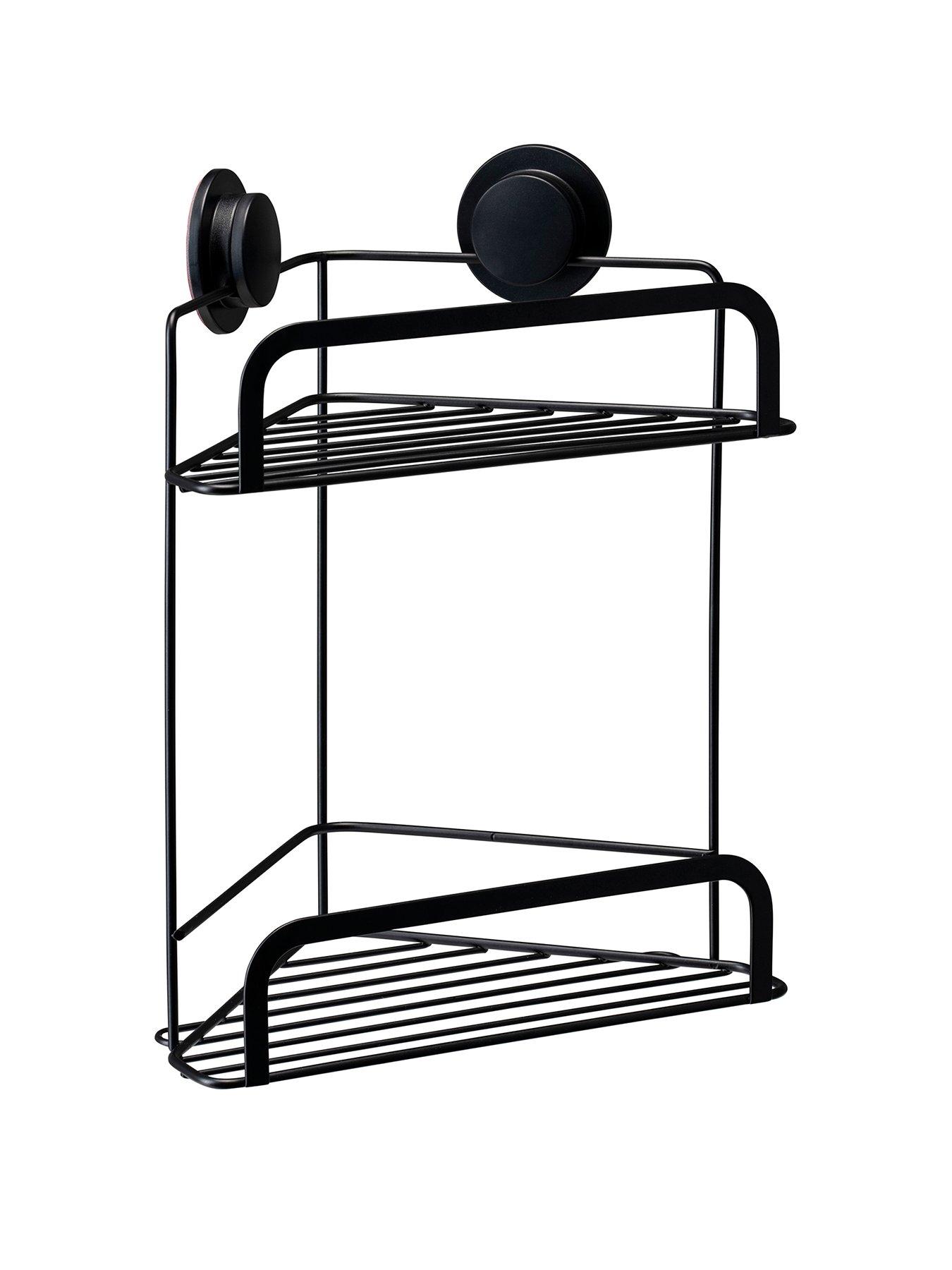 croydex-stick-n-lock-2-tier-corner-basketstillFront