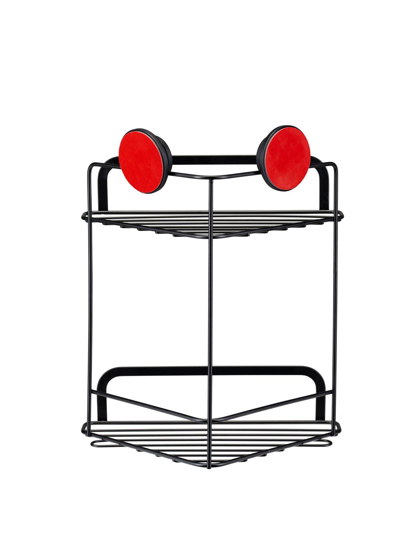 croydex-stick-n-lock-2-tier-corner-basketdetail