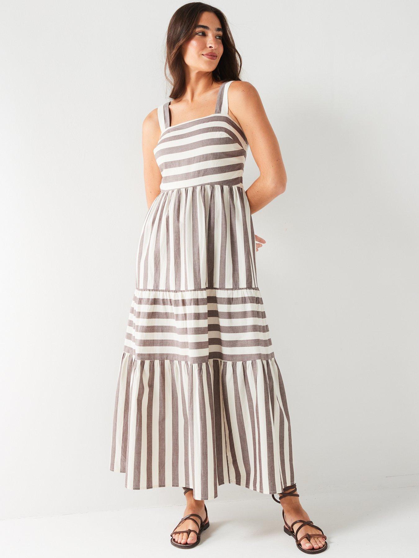 v-by-very-strappy-stripenbspmidaxi-dress-brownwhiteback