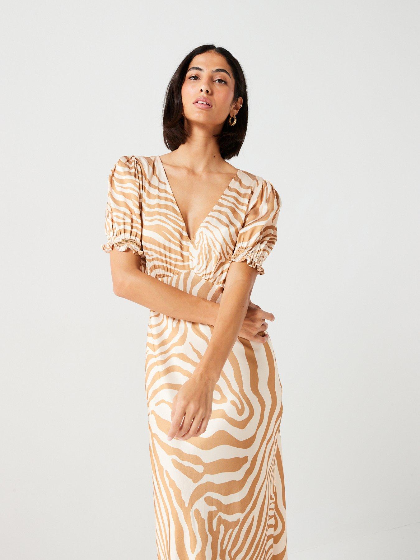 v-by-very-short-sleeve-v-neck-zebra-print-column-midaxi-dressback