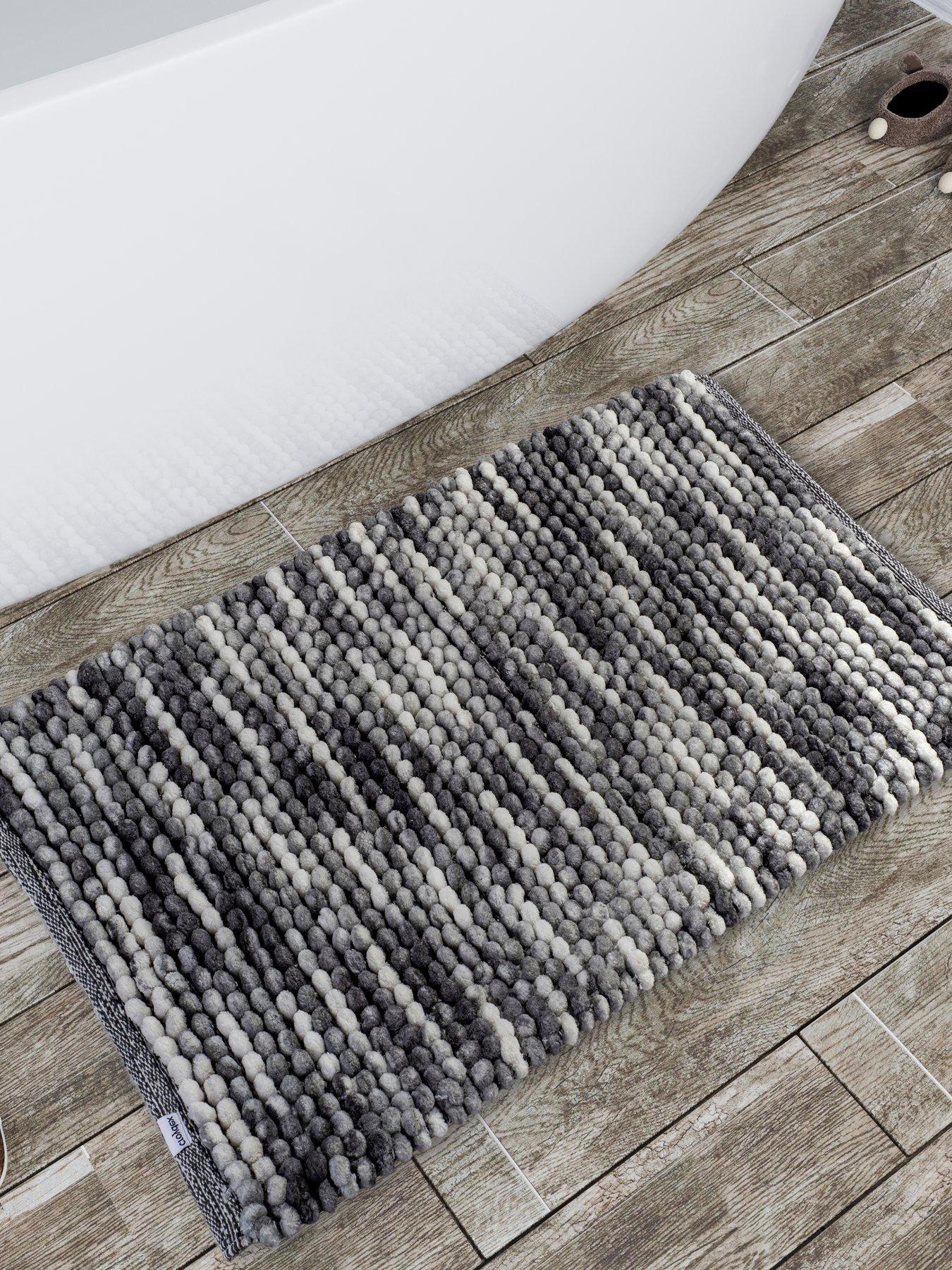 Image 1 of 4 of Croydex Microspace Loop Grey Bath Mat