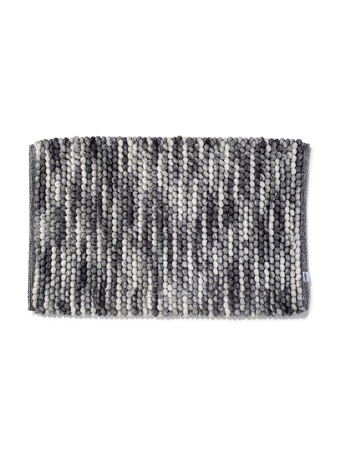 Image 3 of 4 of Croydex Microspace Loop Grey Bath Mat