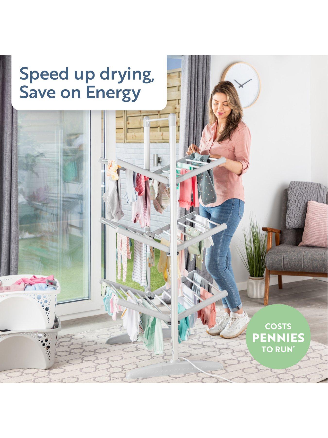 Image 3 of 5 of Minky Suredri Vertex 3-Tier Heated Clothes Airer
