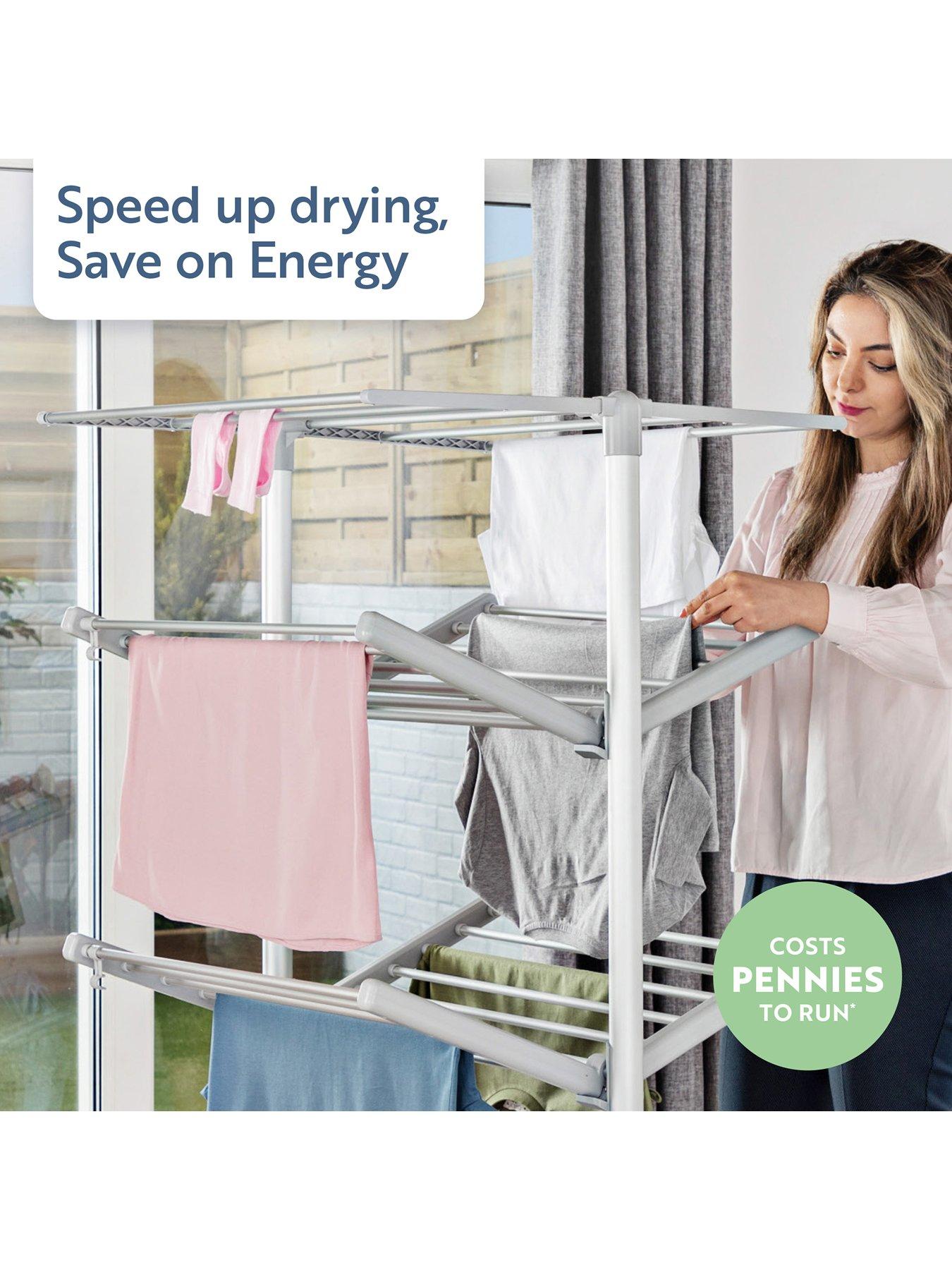 Minky Vertex Tier Heated Airer With Cover Very Ireland