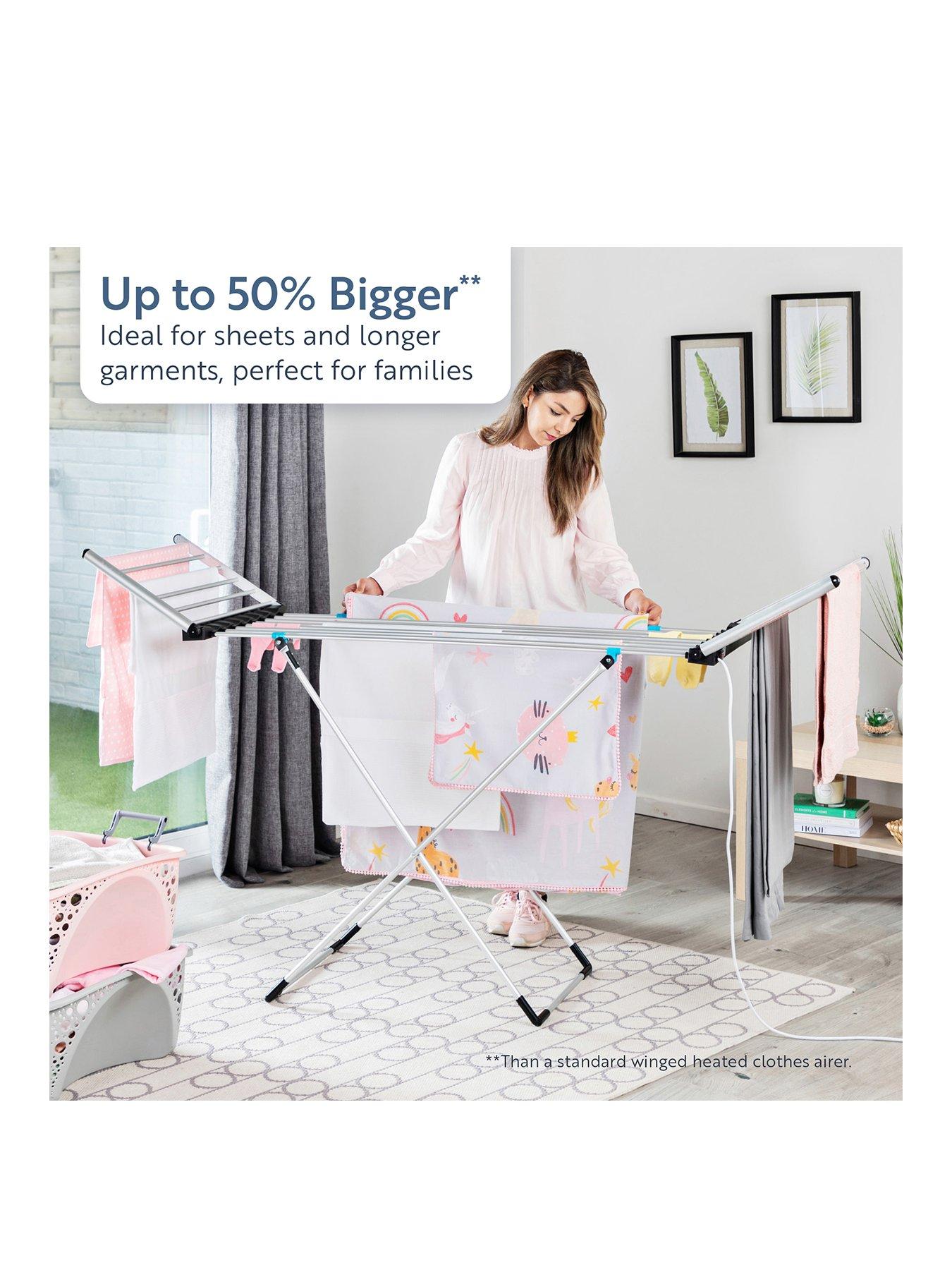 Minky XL Winged Heated Clothes Airer Very Ireland