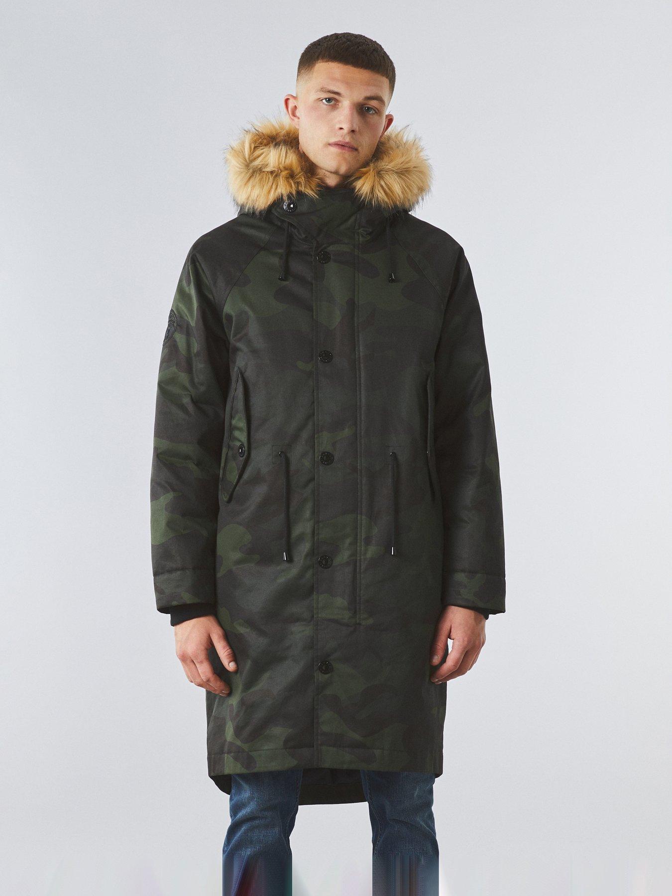 Pretty Green Pretty Green Summit Camo Parka Multi Very Ireland