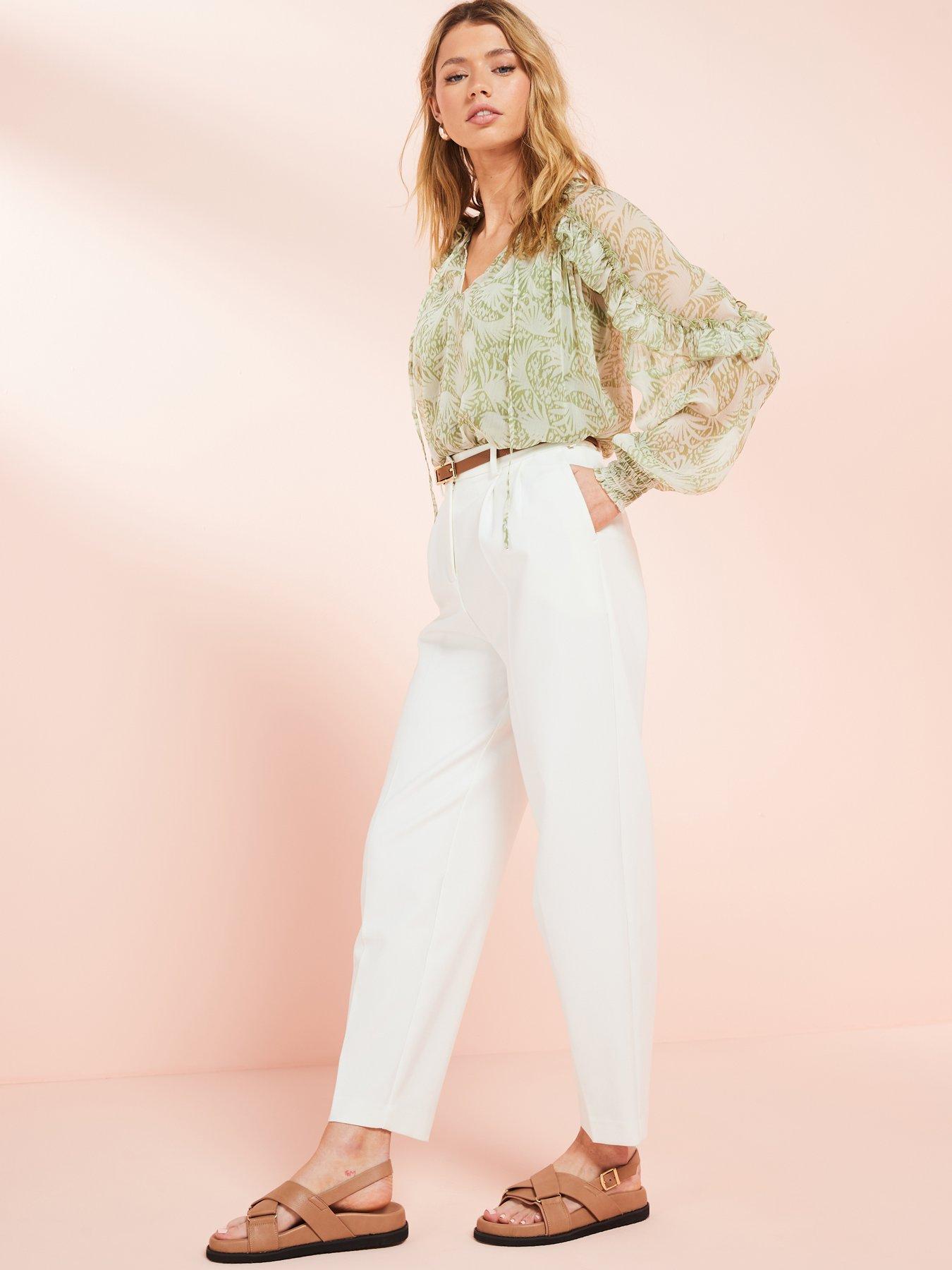 v-by-very-long-sleeve-crinkle-chiffon-ruffle-v-neck-blousedetail