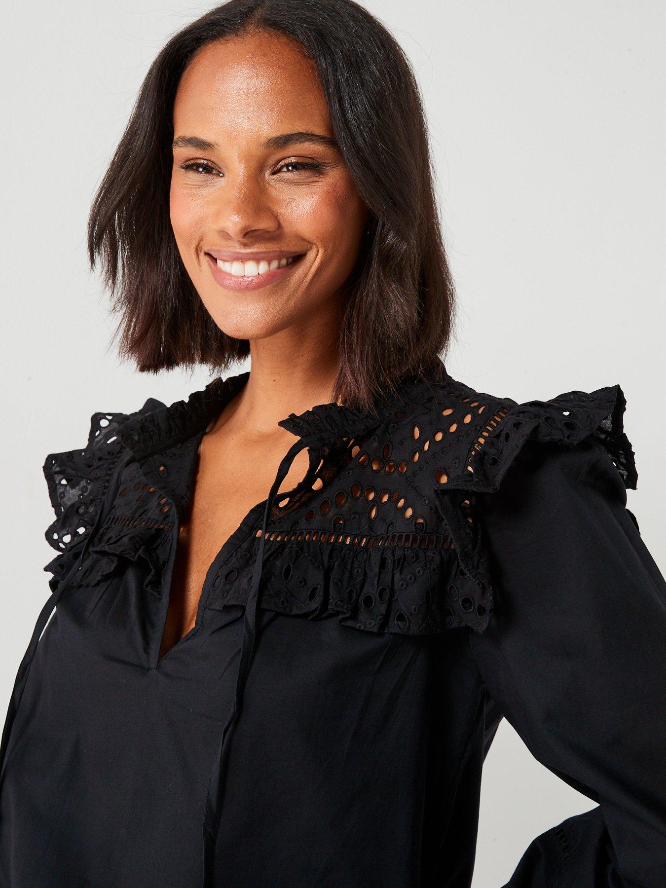 v-by-very-long-sleeve-v-neck-broderie-blouse-blackdetail