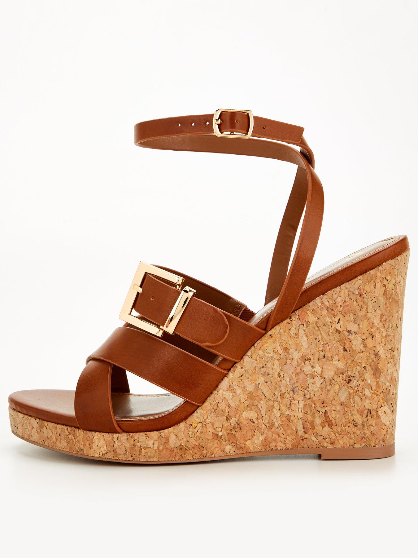 v-by-very-buckle-strappy-wedge-sandal-brown