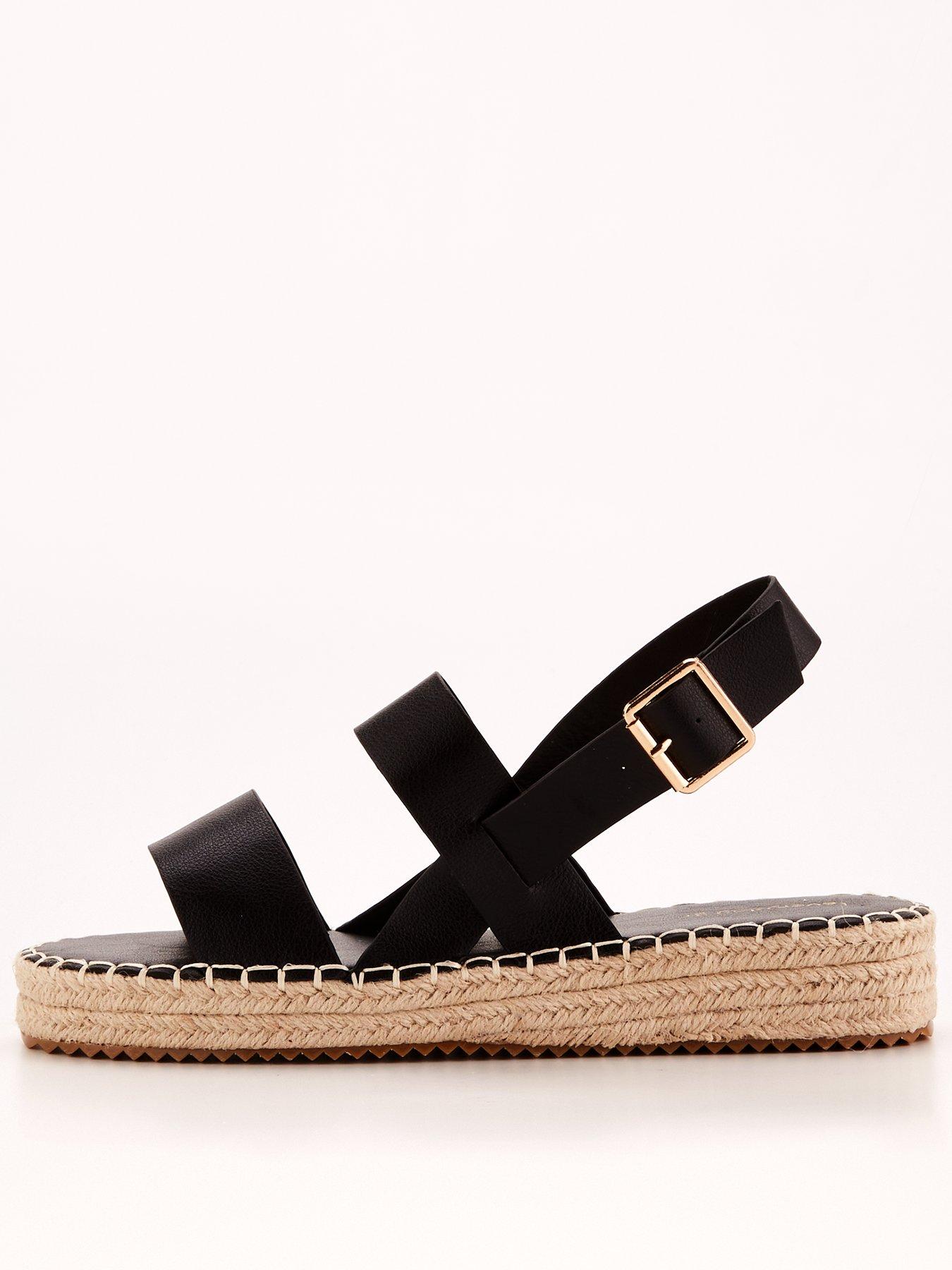 everyday-wide-fit-ankle-strap-wedge-sandal-blackfront