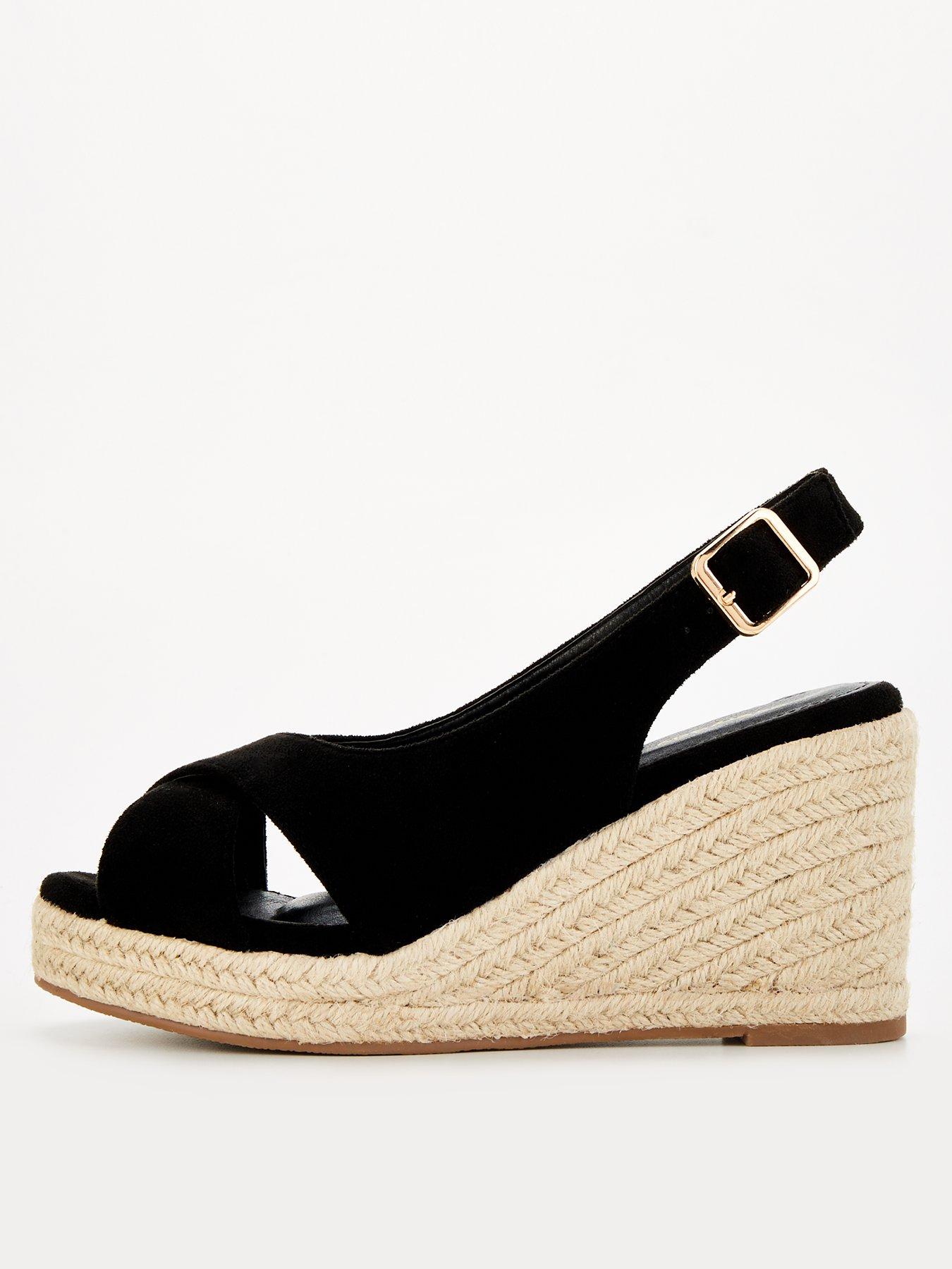 everyday-wide-fit-slingback-wedge-sandal-black