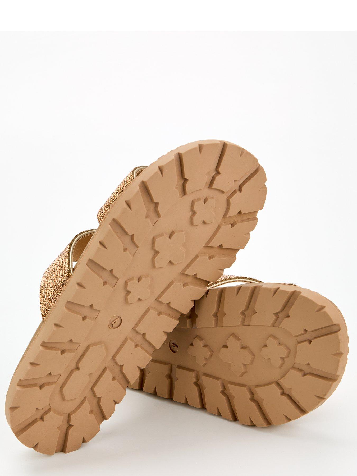 everyday-wide-fit-diamante-twin-strap-slider-sandal-golddetail