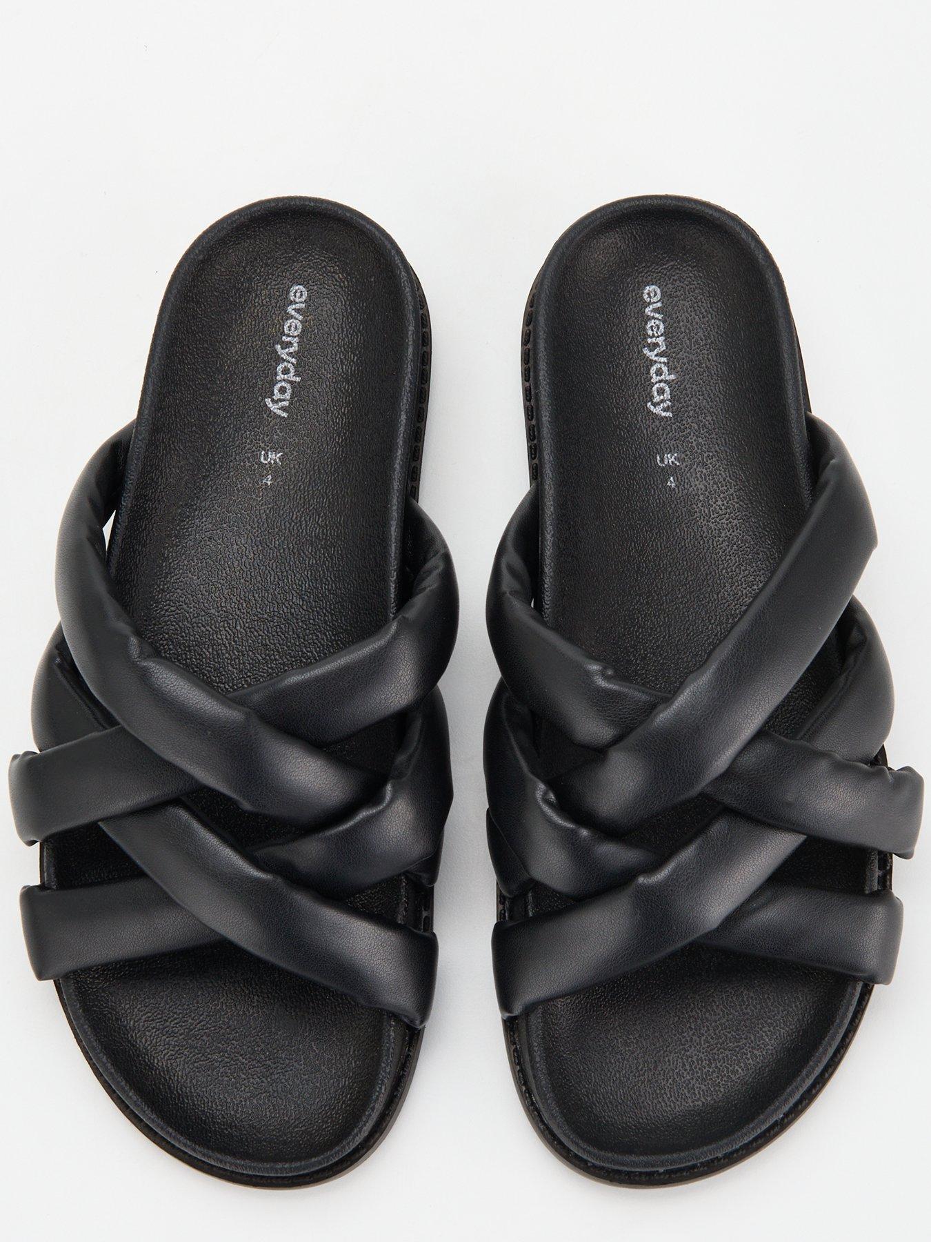 everyday-extra-wide-strappy-footbed-slider-sandal-blackoutfit