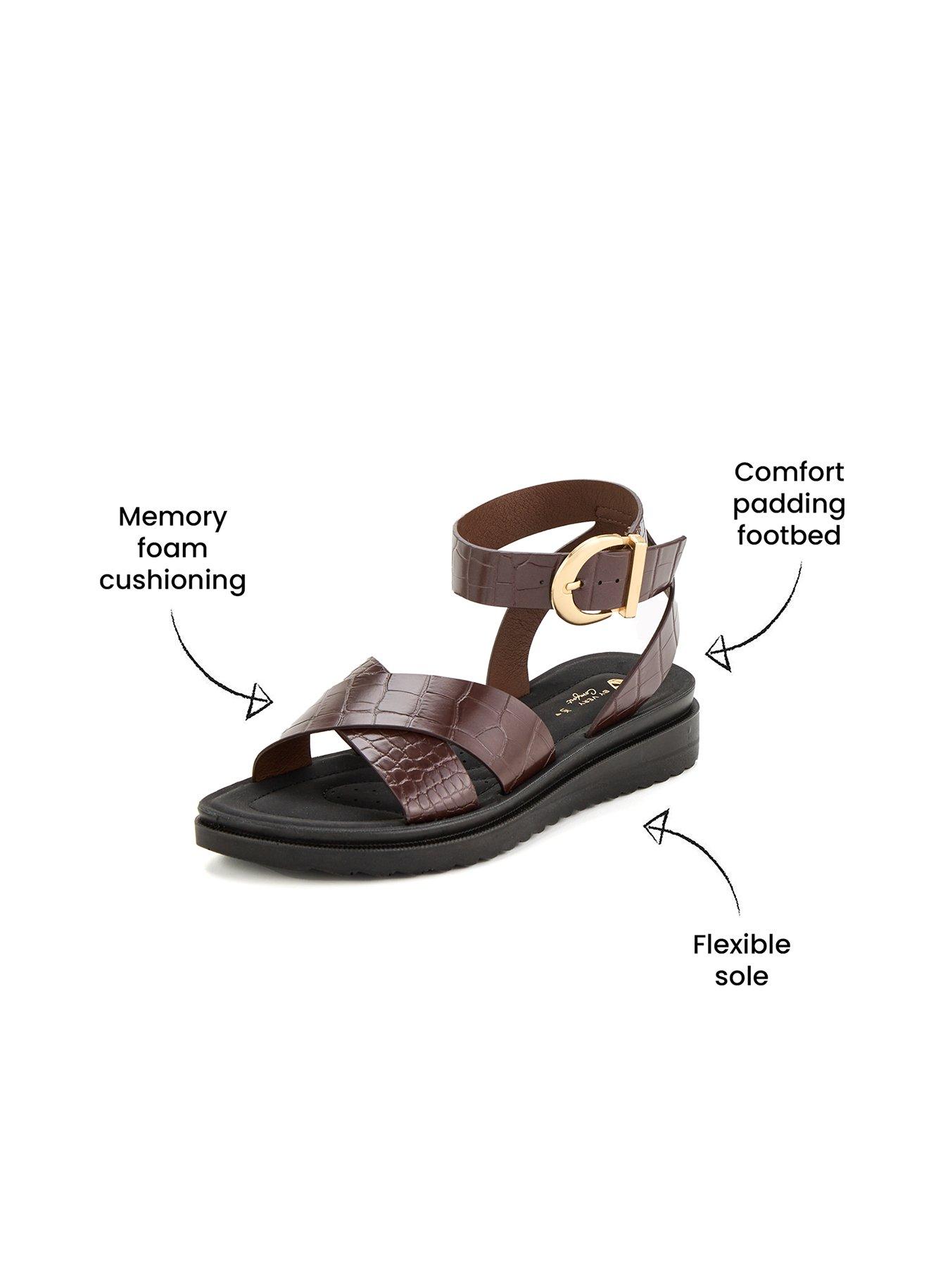 v-by-very-comfort-wide-fit-croc-ankle-strap-comfort-sandal-chocolatestillFront