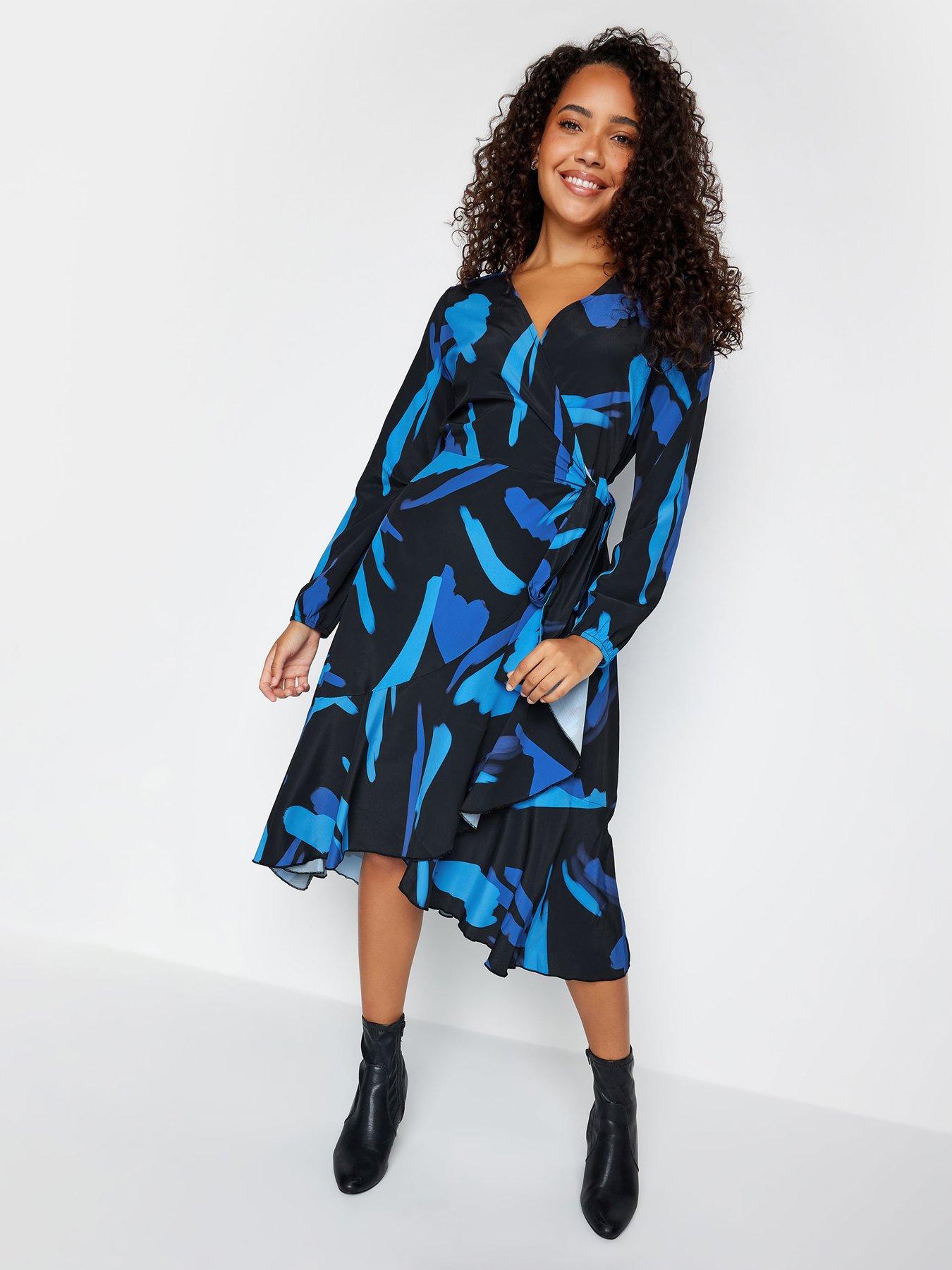 mco-abstract-wrap-dress-blue