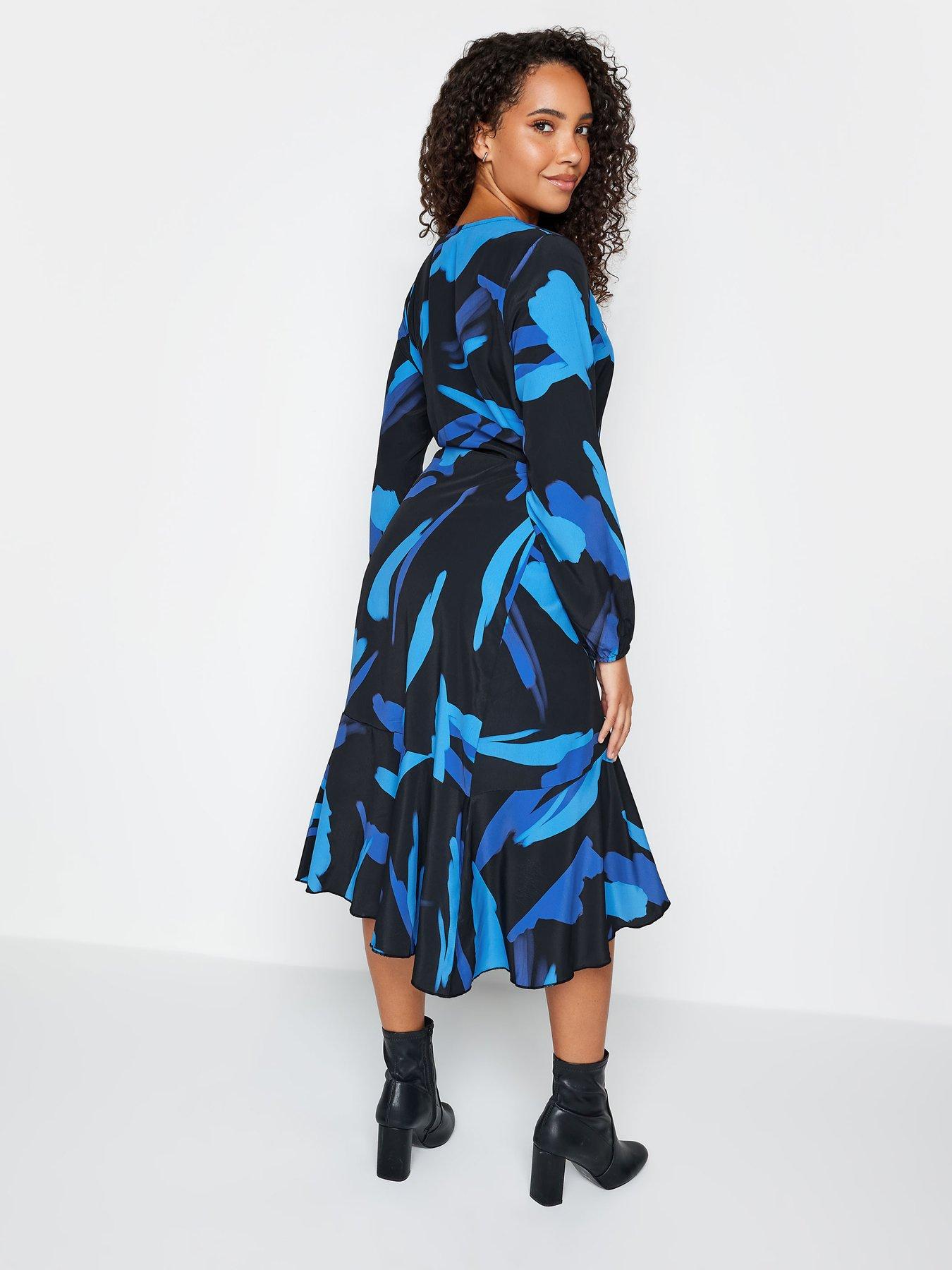 mco-abstract-wrap-dress-bluestillFront