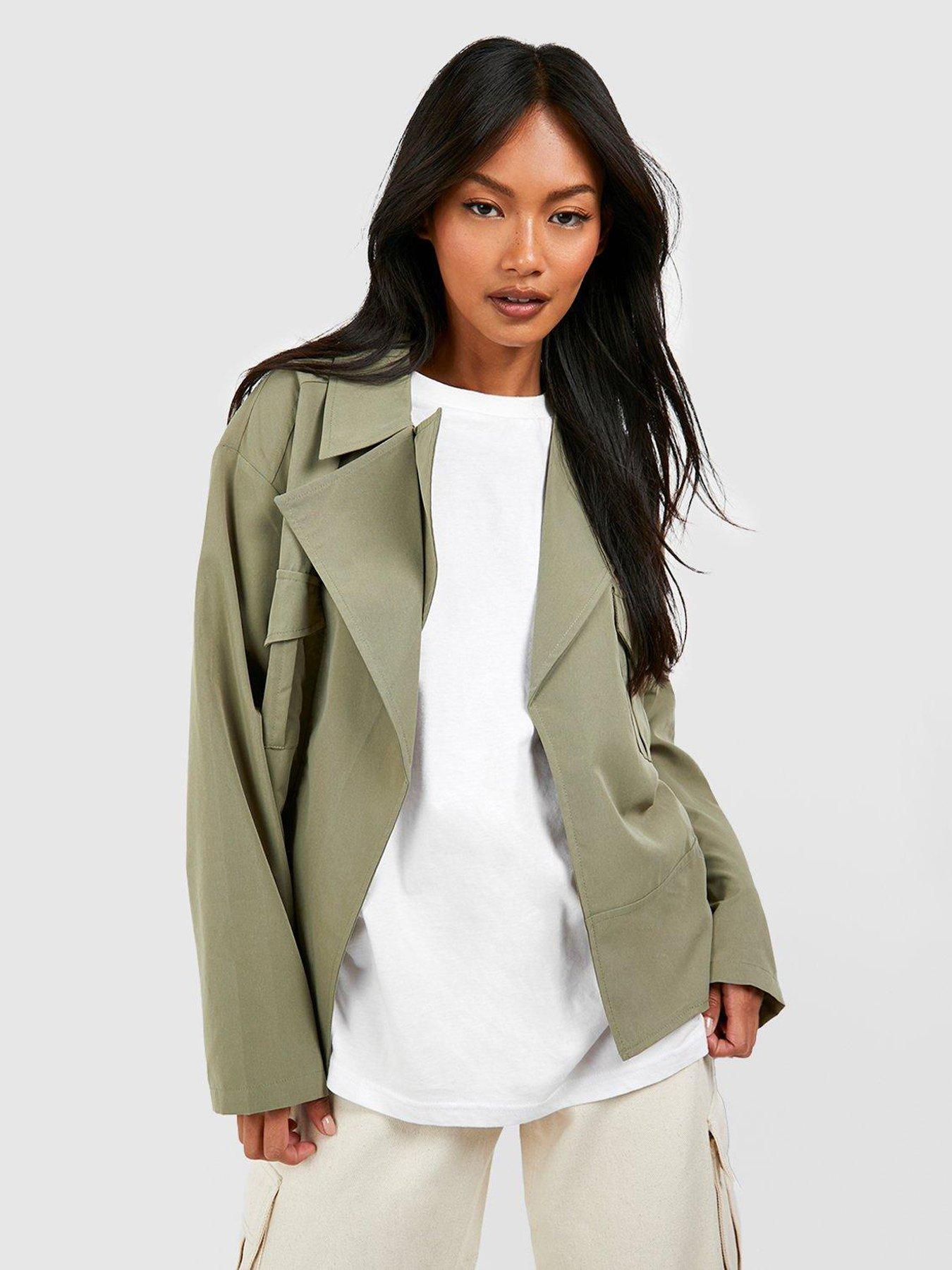 Boohoo shop khaki jacket