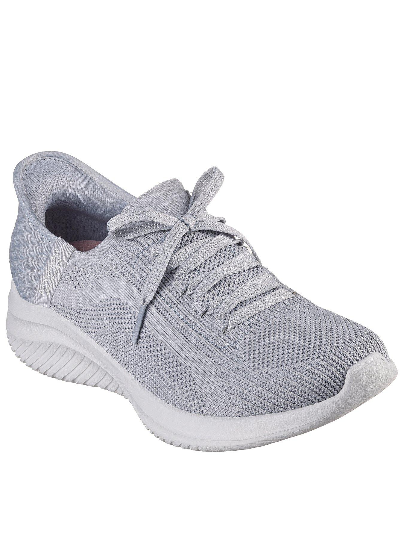 Skechers ultra flex womens hot sale grey