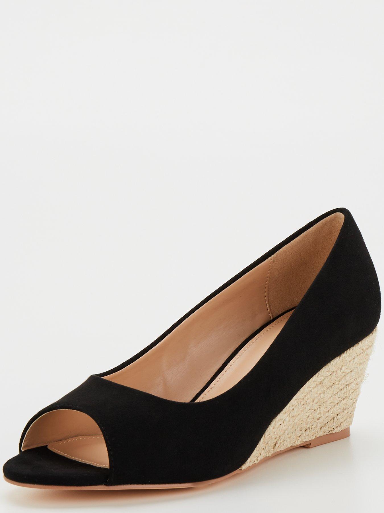 everyday-wide-fit-peep-toe-wedge-shoe-blackstillFront