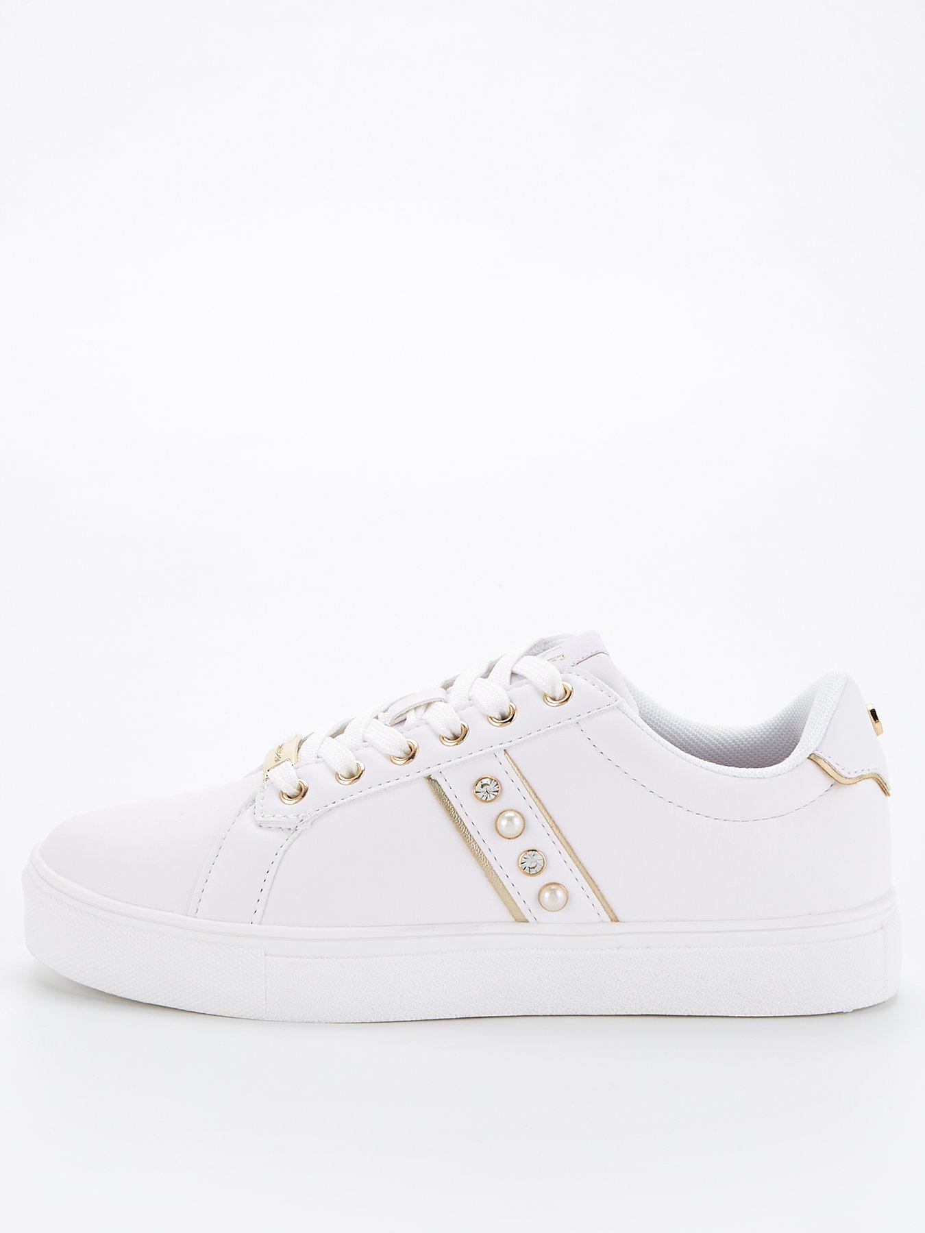 elle-sport-pearl-trim-trainer-white