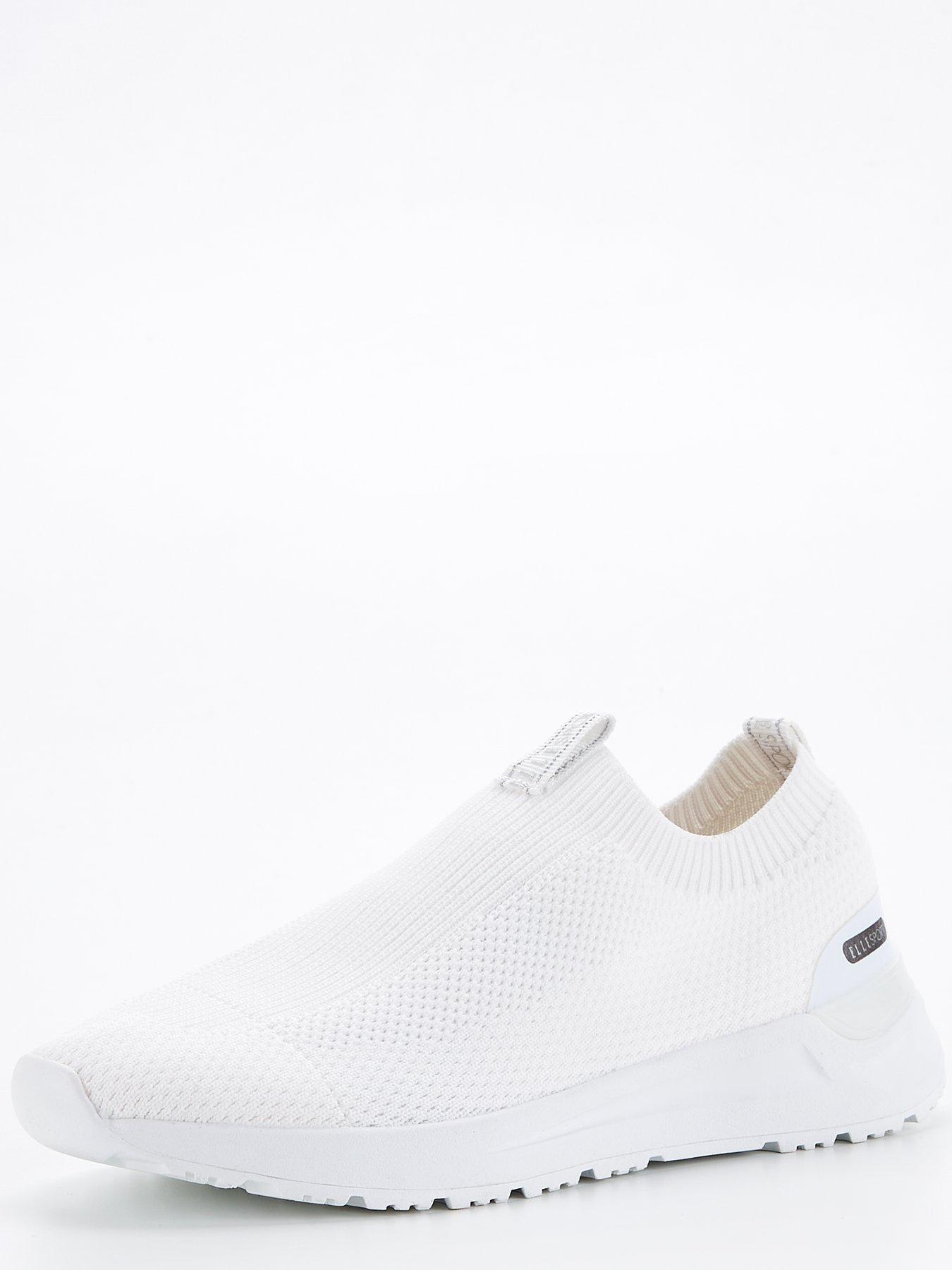 Image 2 of 6 of Elle Sport Knitted Slip On Trainer - White