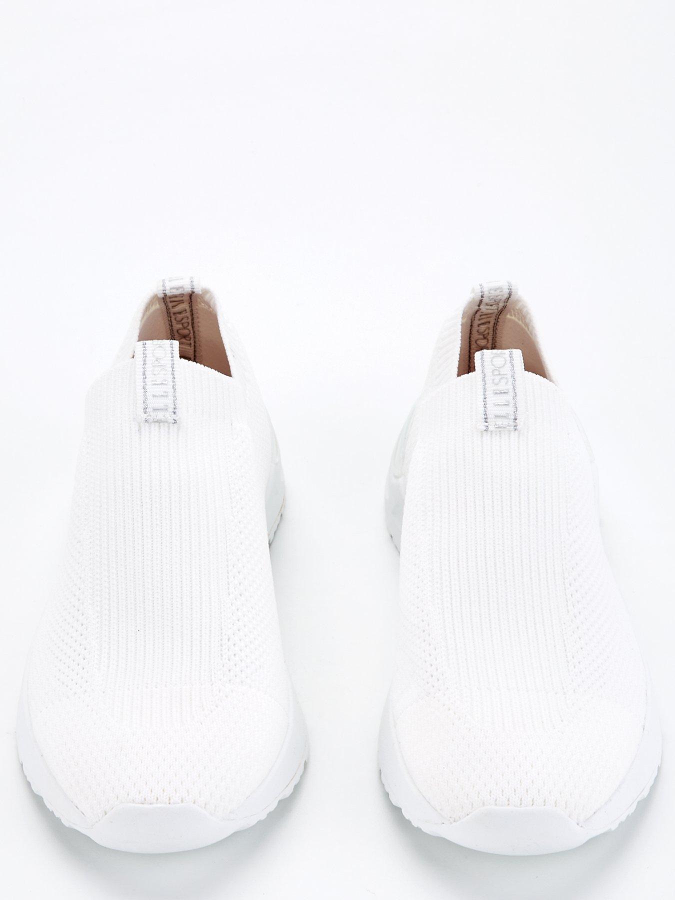 Image 4 of 6 of Elle Sport Knitted Slip On Trainer - White