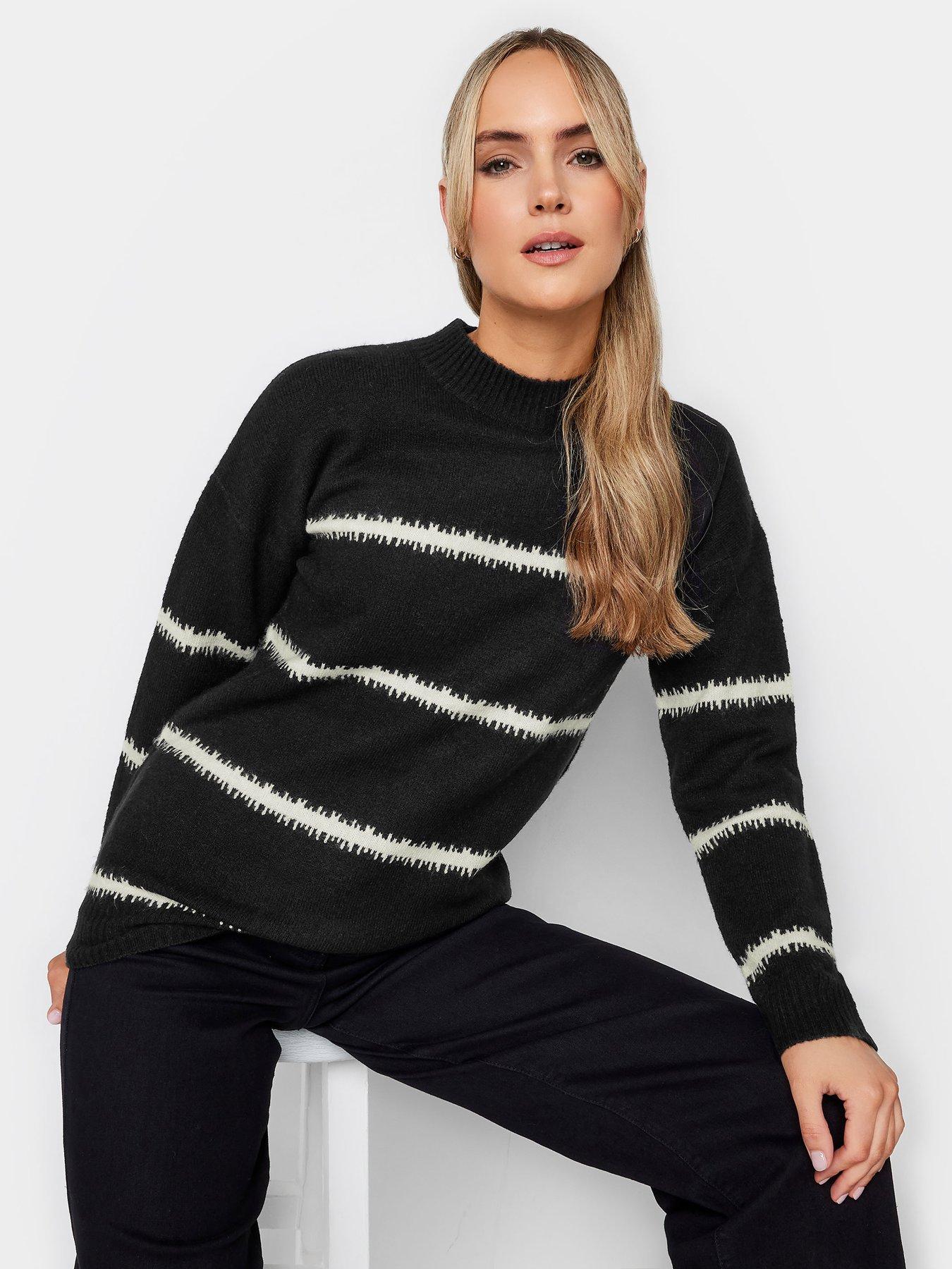 long-tall-sally-black-burred-stripe-jumperoutfit