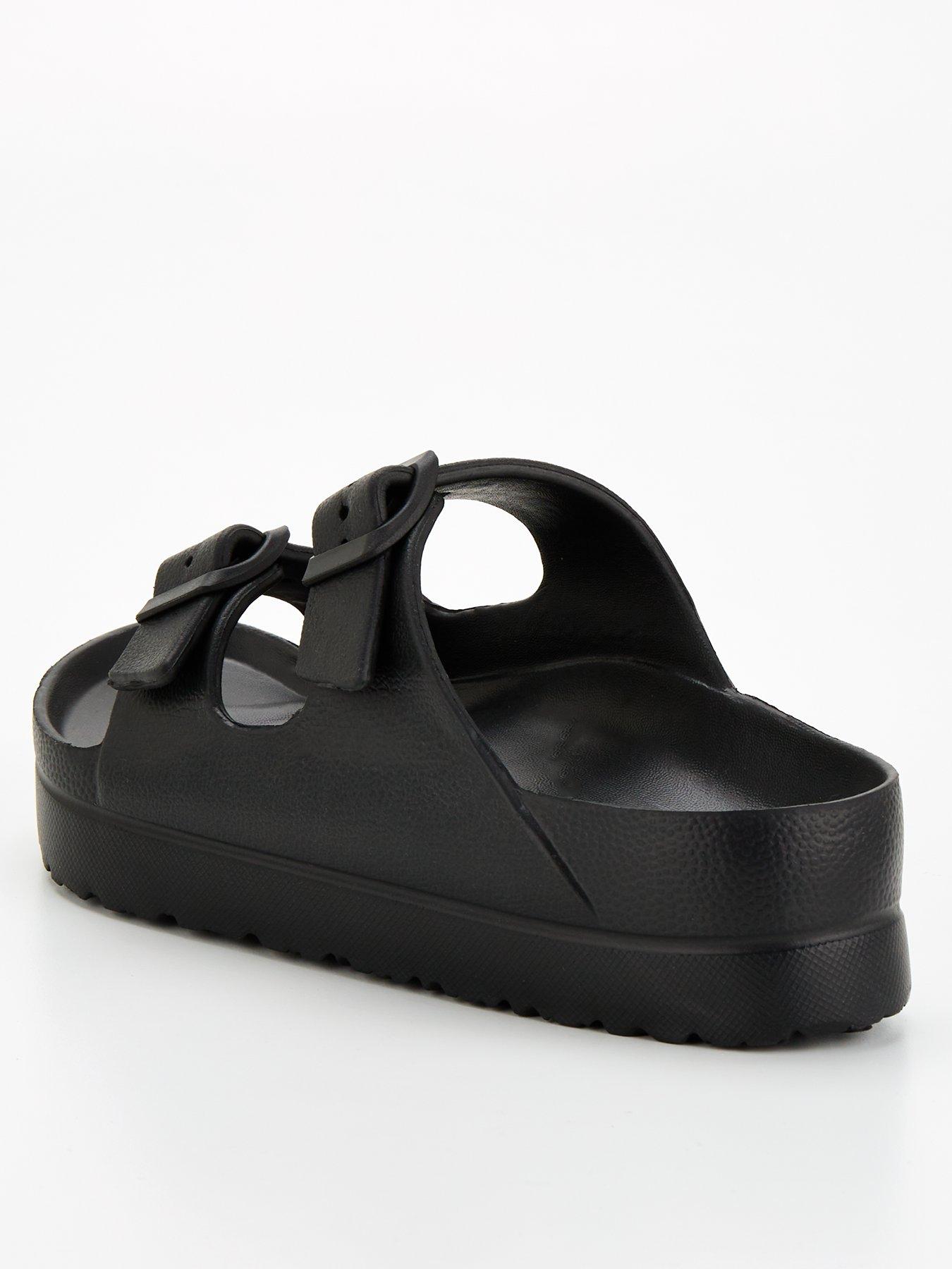 everyday-twin-strap-buckle-slider-sandal-blackback