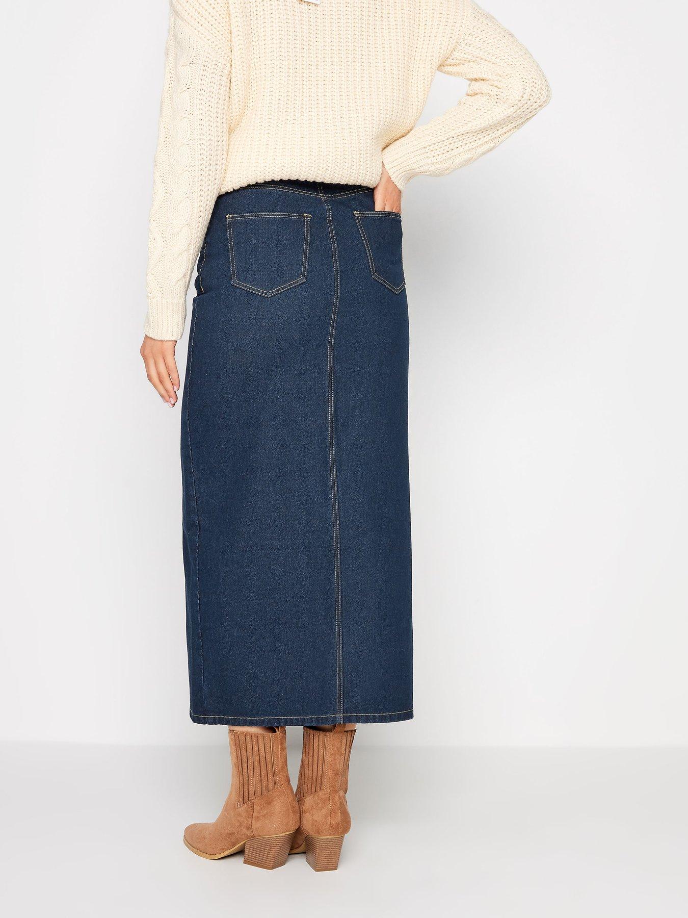 long-tall-sally-dark-blue-maxi-split-front-skirtstillFront