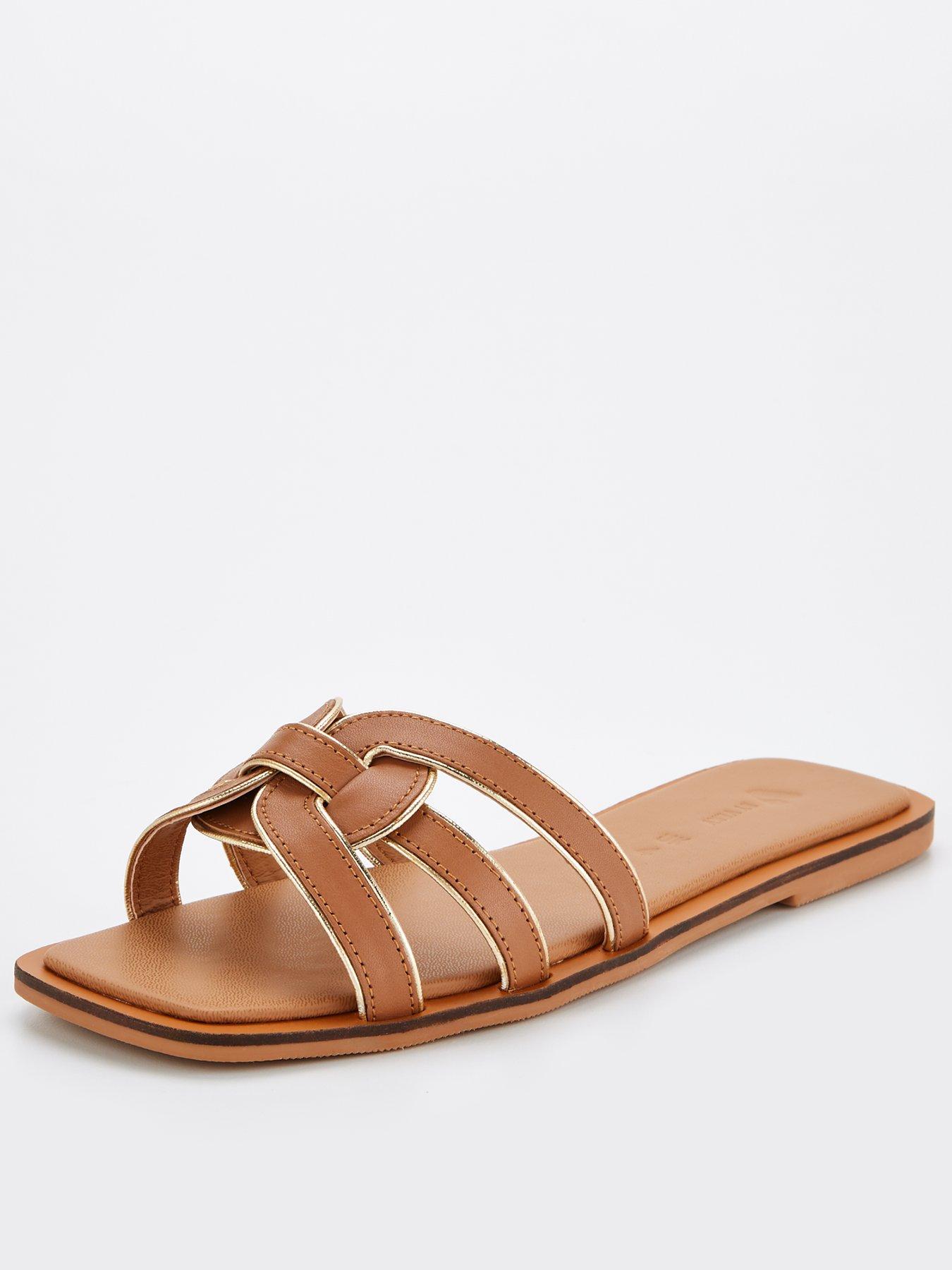 v-by-very-leather-loop-slider-sandal-brown