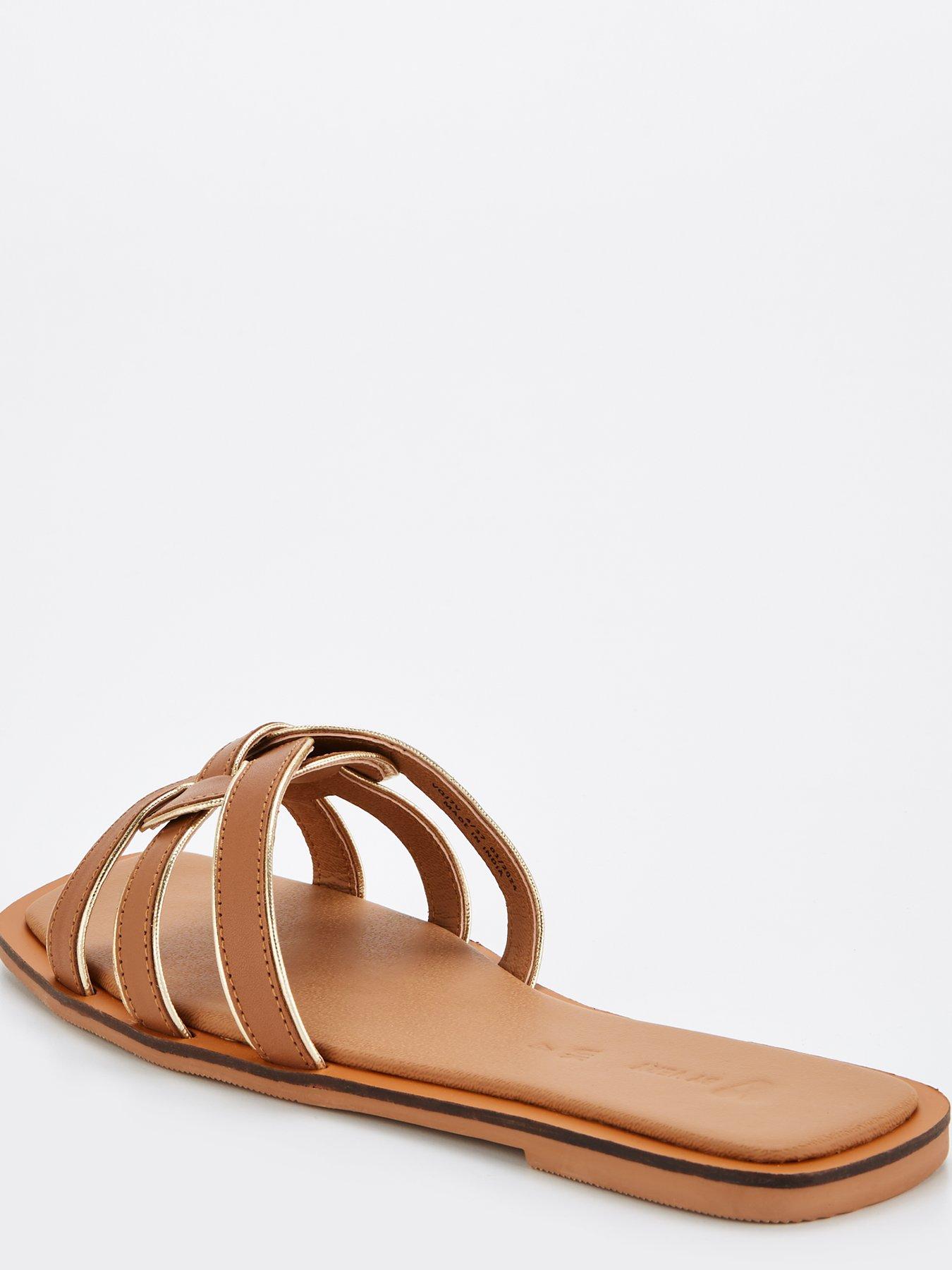 v-by-very-leather-loop-slider-sandal-brownstillFront